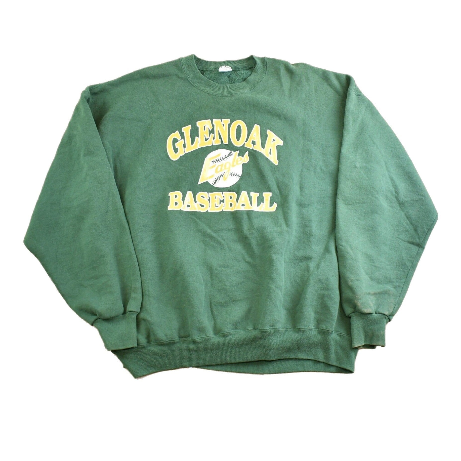 Vintage 1990s Glenoak Eagles Baseball Collegiate Crewneck Men's 2XL