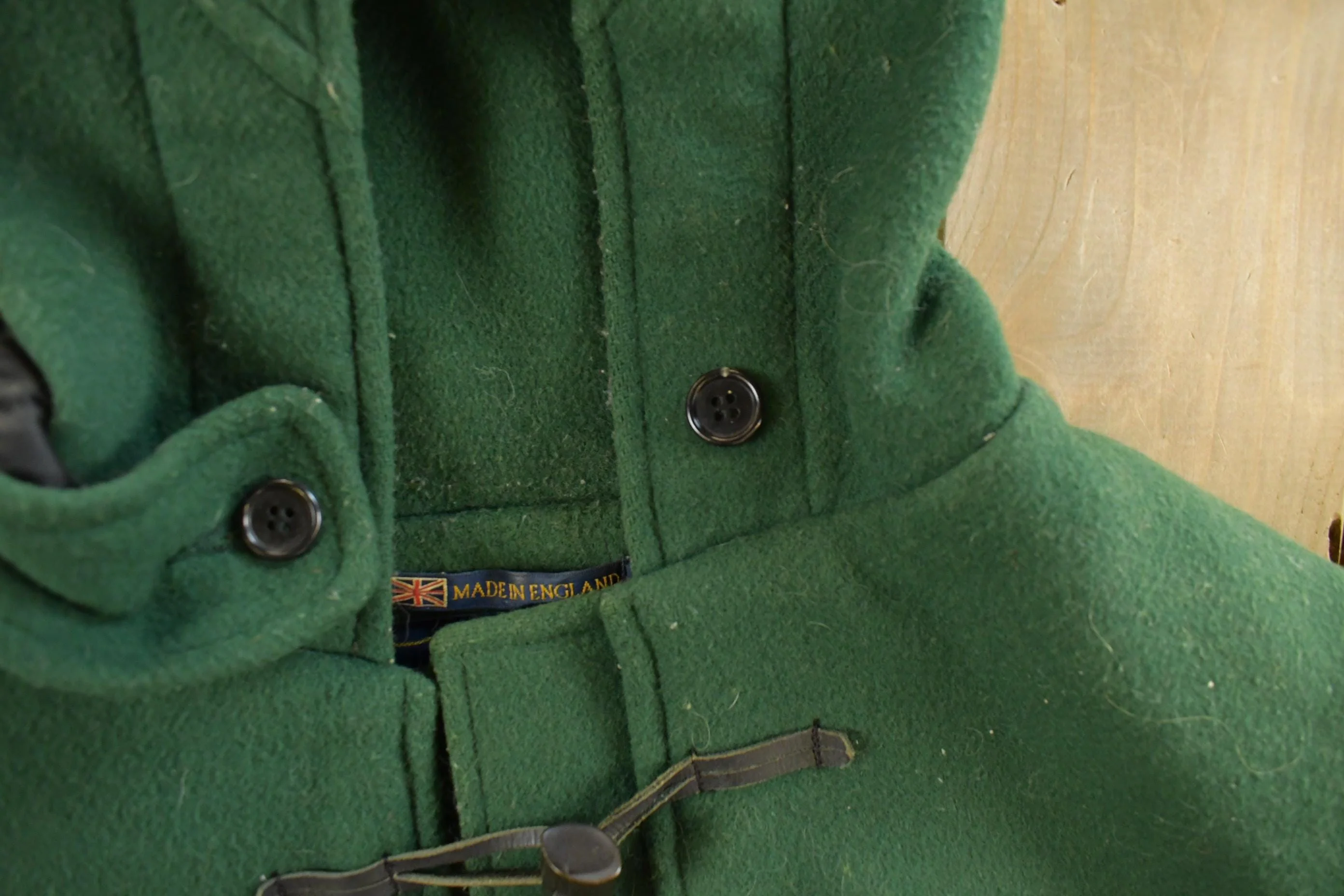 Vintage 1990s Gloverall Wool Duffle Coat Made In England Men's Large - Image 5