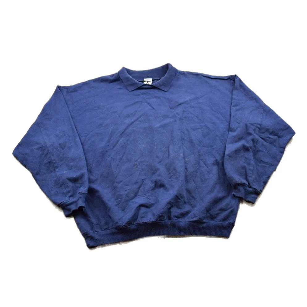 Vintage 1990s Gopher Sport Blank Collared Sweatshirt Men's 2XL