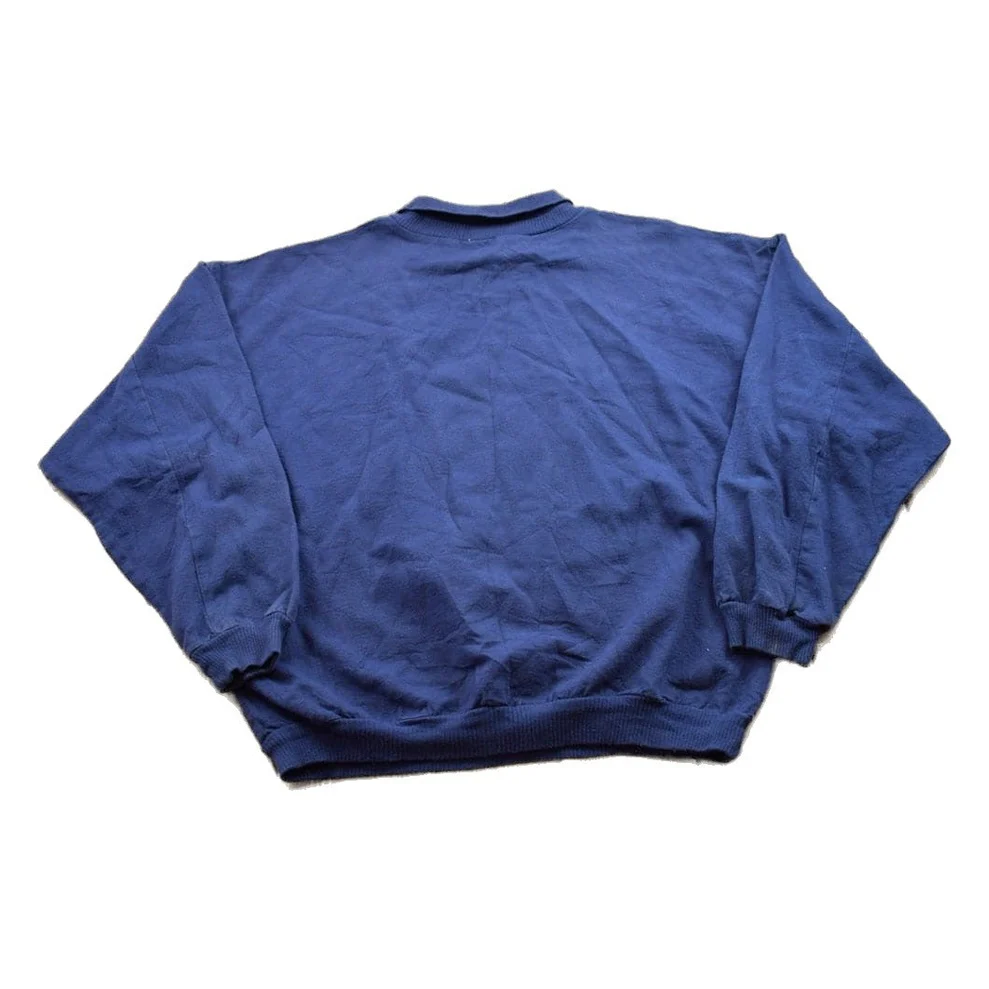 Vintage 1990s Gopher Sport Blank Collared Sweatshirt Men's 2XL - Image 2