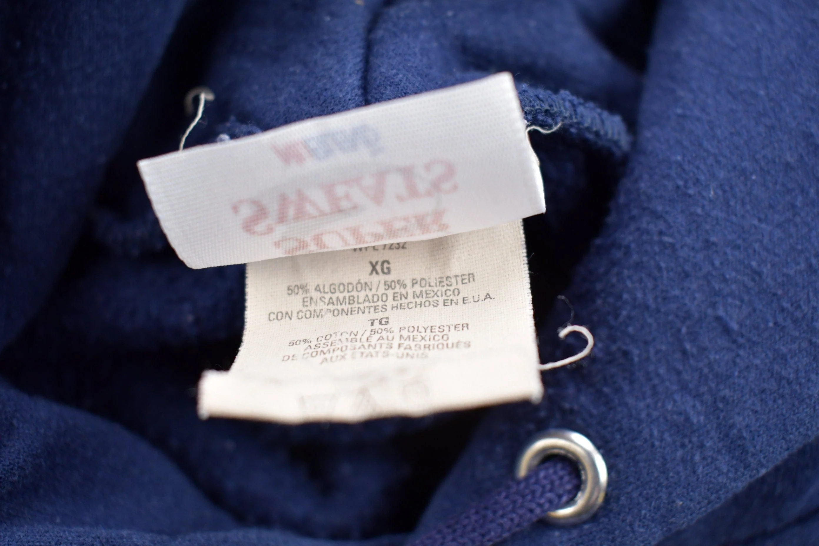 Vintage 1990s Grace Bible College Tigers Collegiate Hoodie Men's Large - Image 5