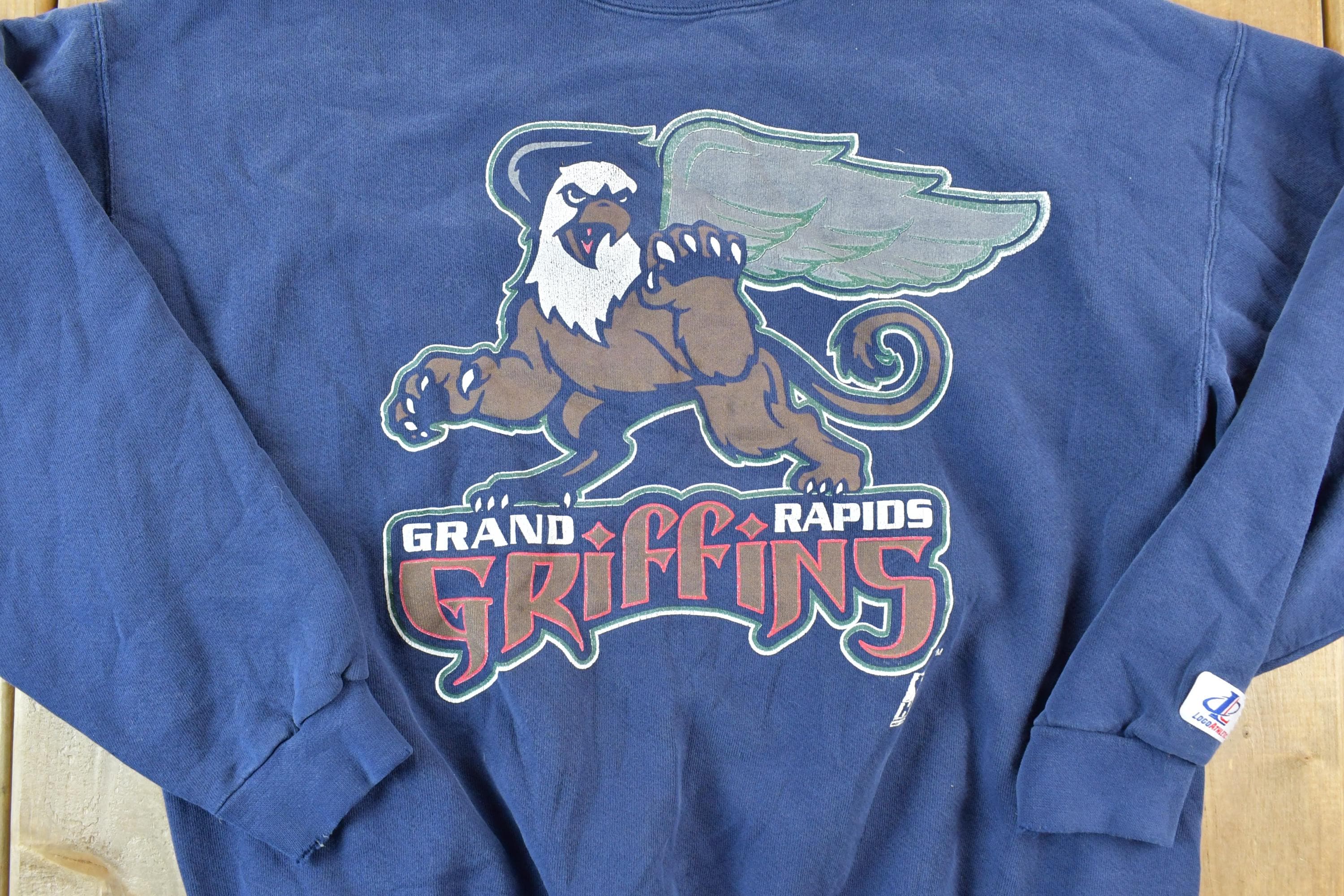 Vintage 1990s Grand Rapids Griffins AHL Sportswear Crewneck Men's XL - Image 3