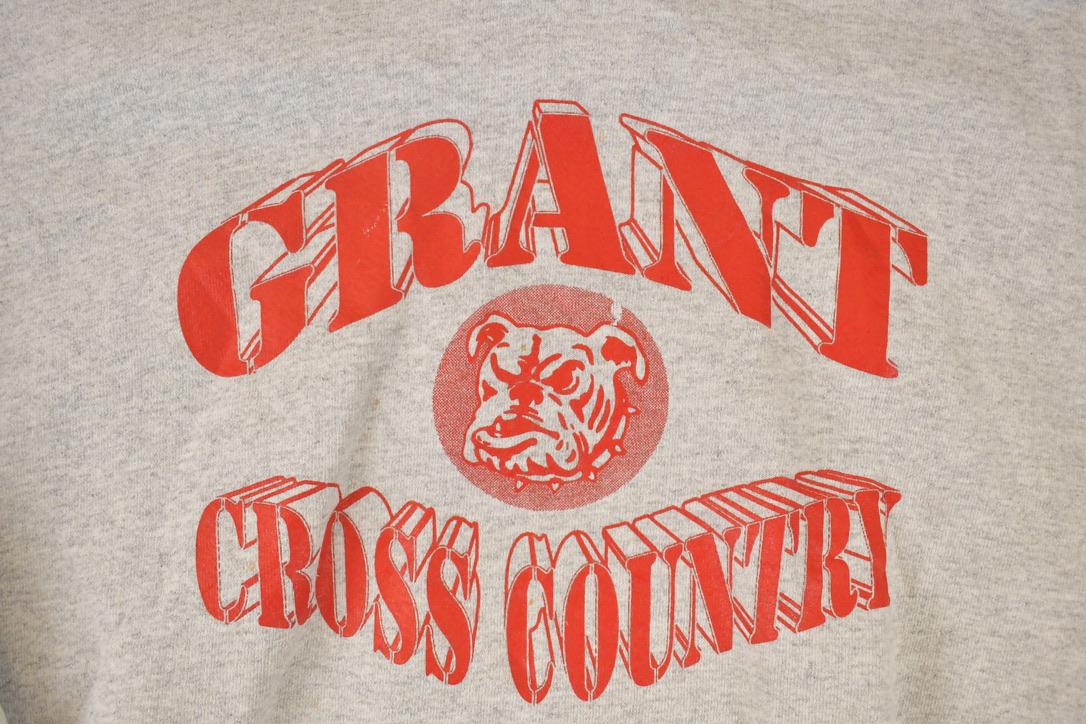 Vintage 1990s Grant Cross Country Graphic Print Heavyweight Hoodie Sweatshirt Men's L - Image 3
