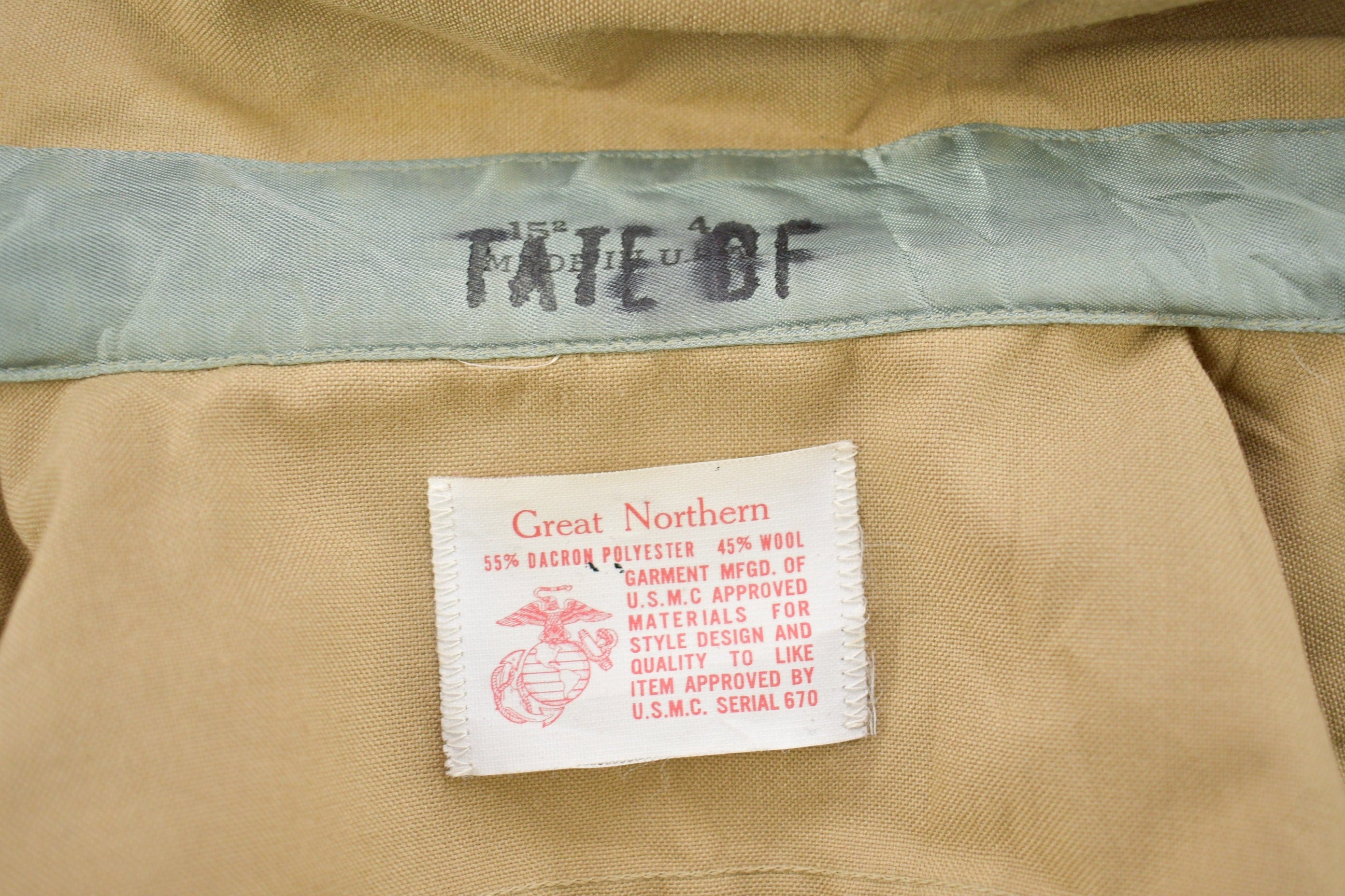 Vintage 1990s Great Northern USMC Blank Button Up Military Shirt Men's MMen's Medium - Image 3