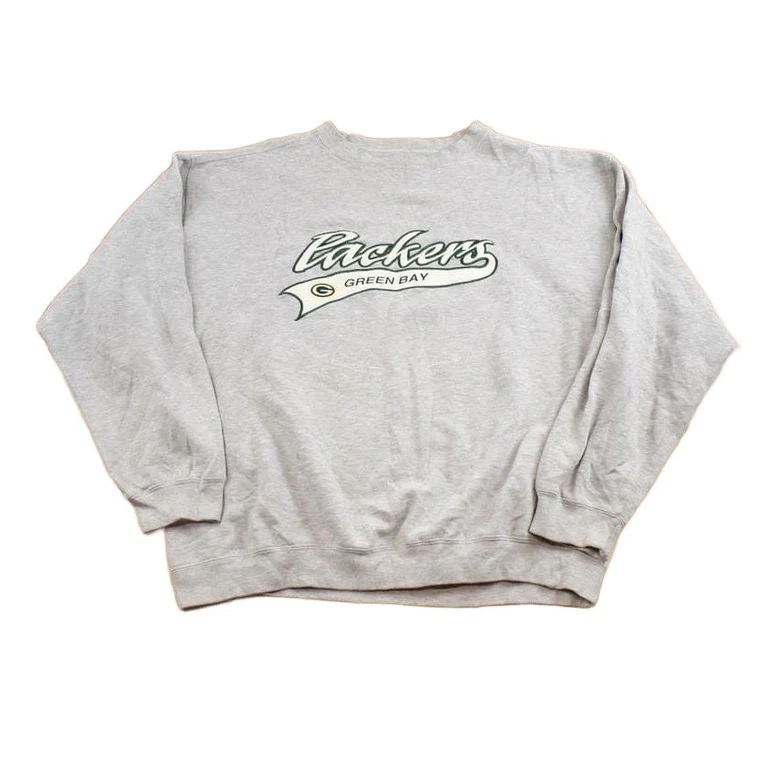 Vintage 1990s Green Bay Packers Embroidered NFL Football Crewneck Sweatshirt Men's XL