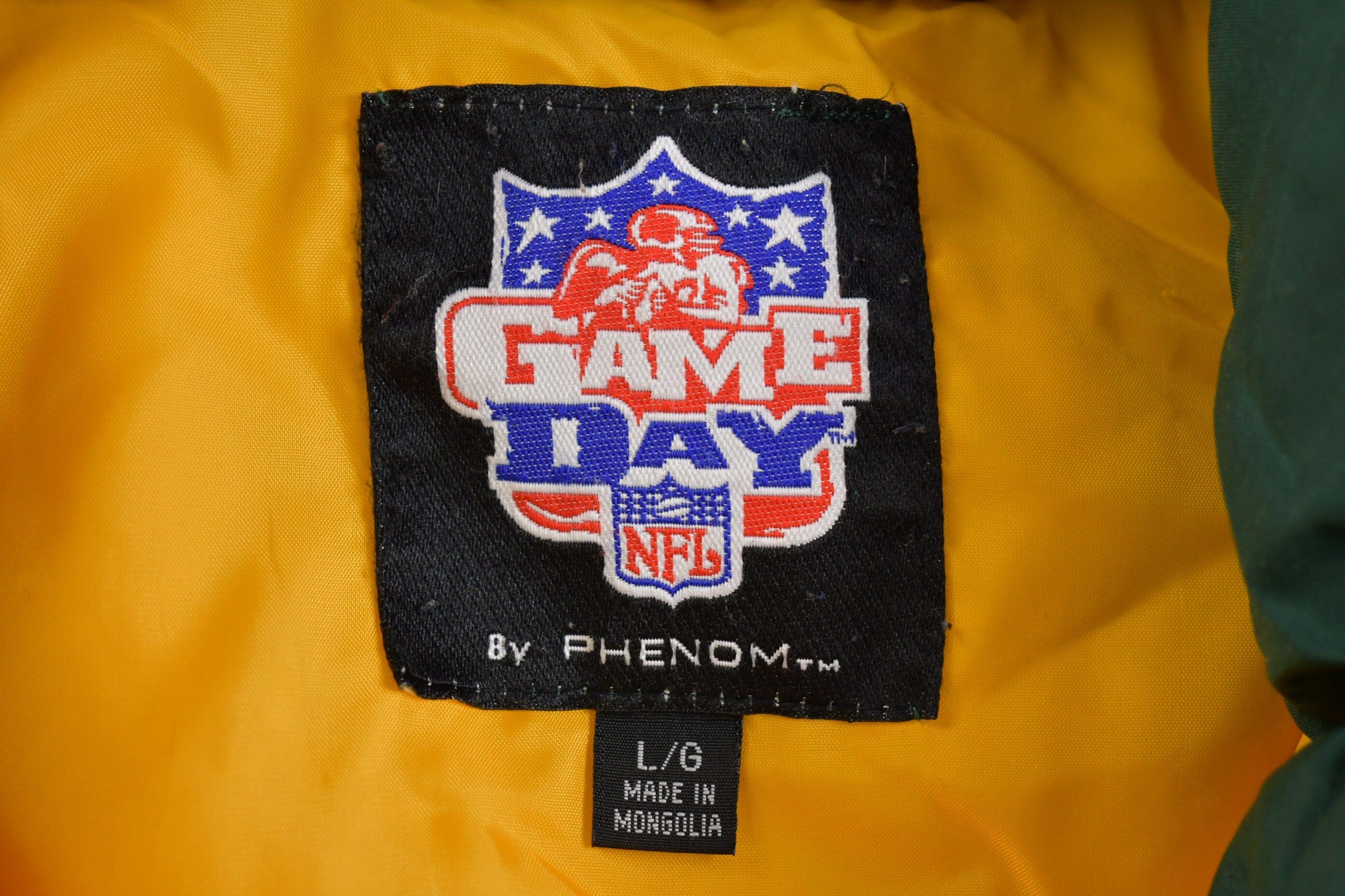 Vintage 1990s Green Bay Packers Full Zip Jacket Men's Large - Image 5