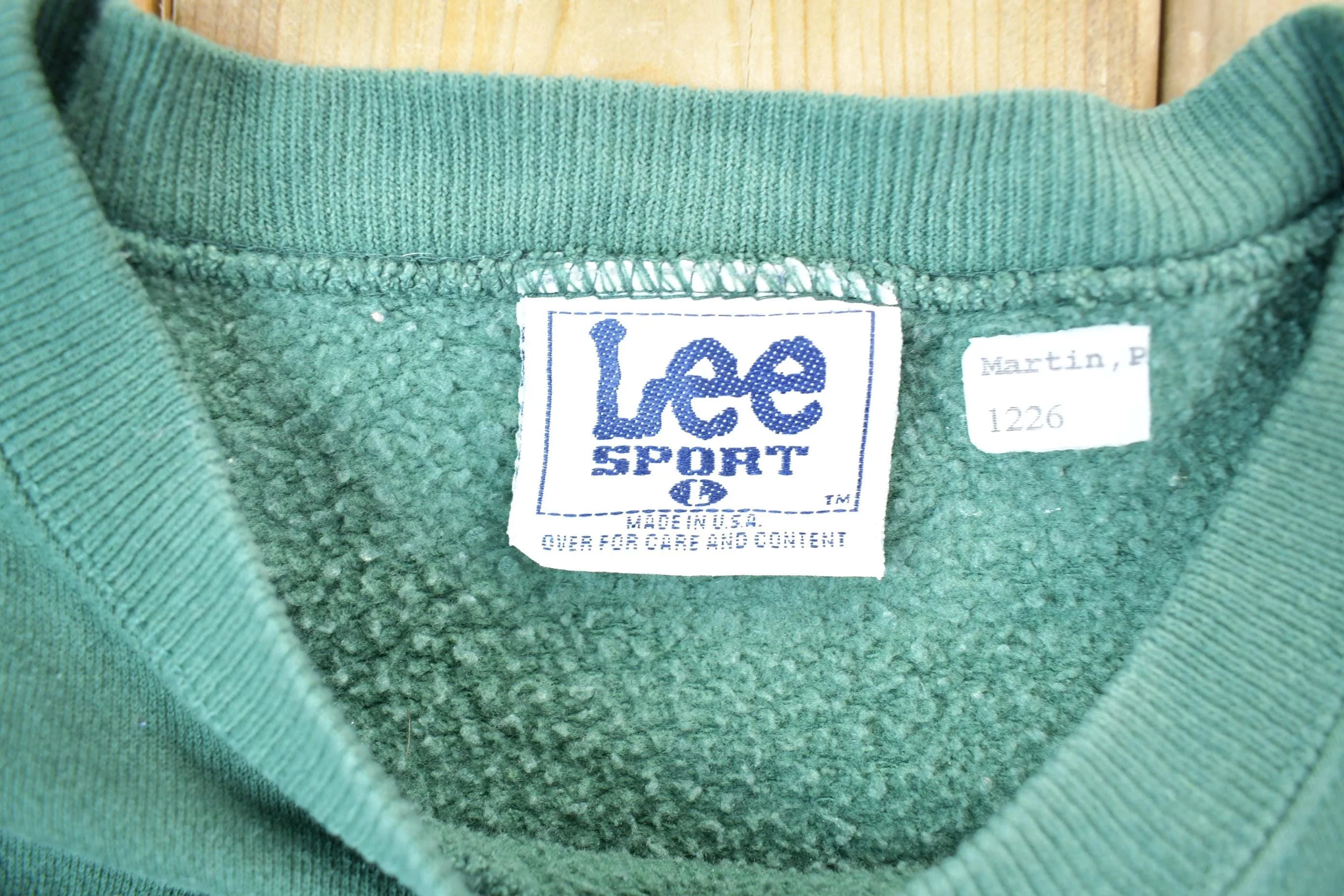 Vintage 1990s Green Bay Packers Lee Sport NFL Crewneck Sweatshirt Men's Large - Image 3