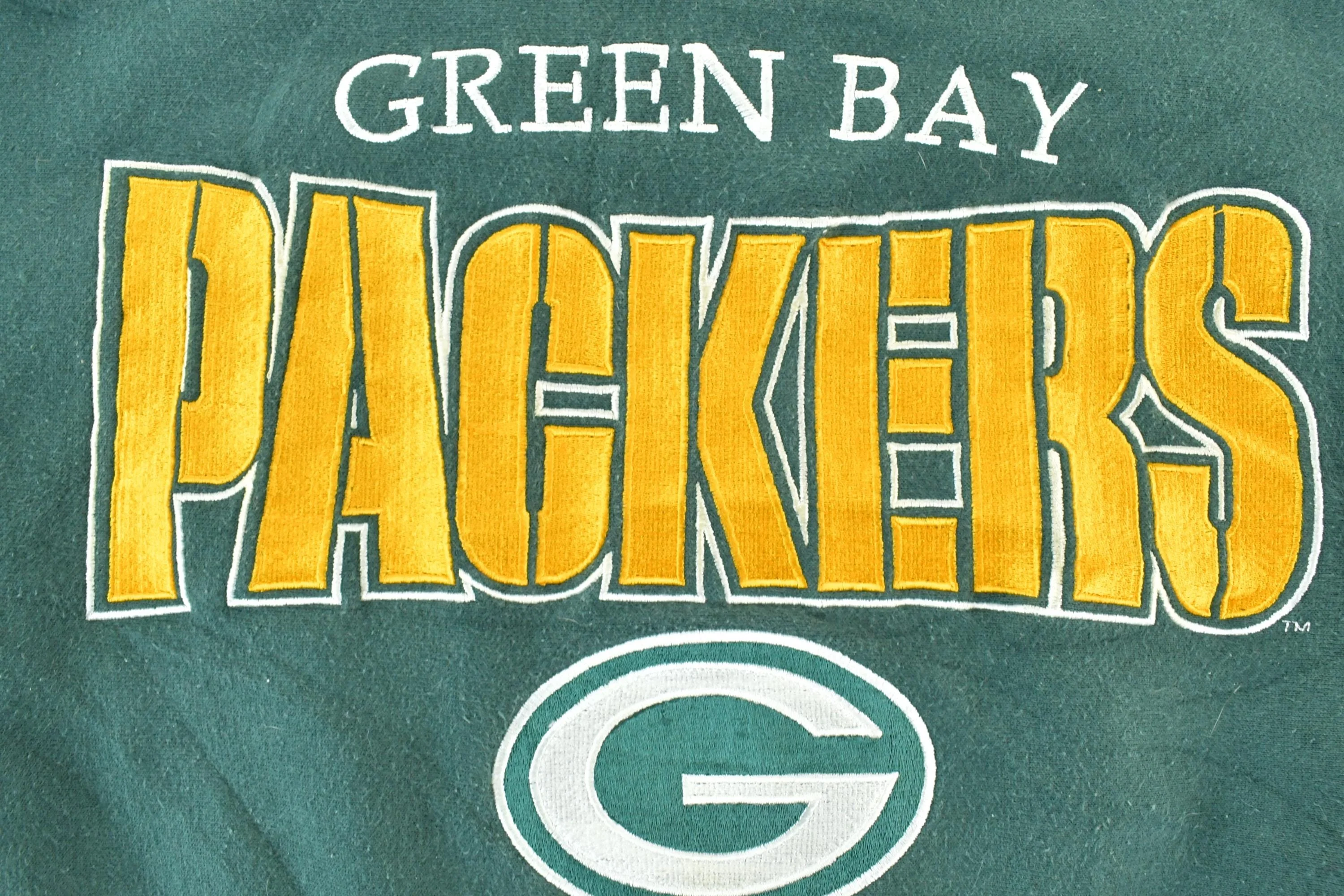 Vintage 1990s Green Bay Packers NFL Crewneck Sweatshirt Men's XL - Image 3