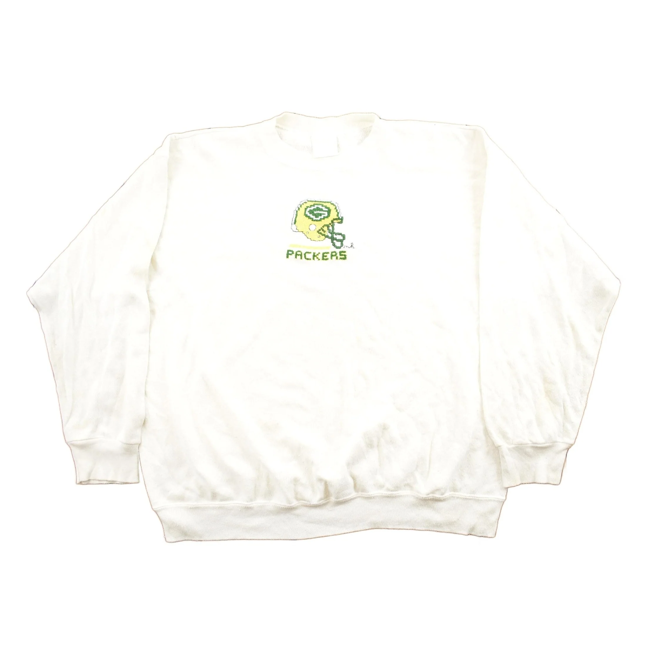 Vintage 1990s Greenbay Packers NFL Football Embroidered Crewneck Sweatshirt Men's XL