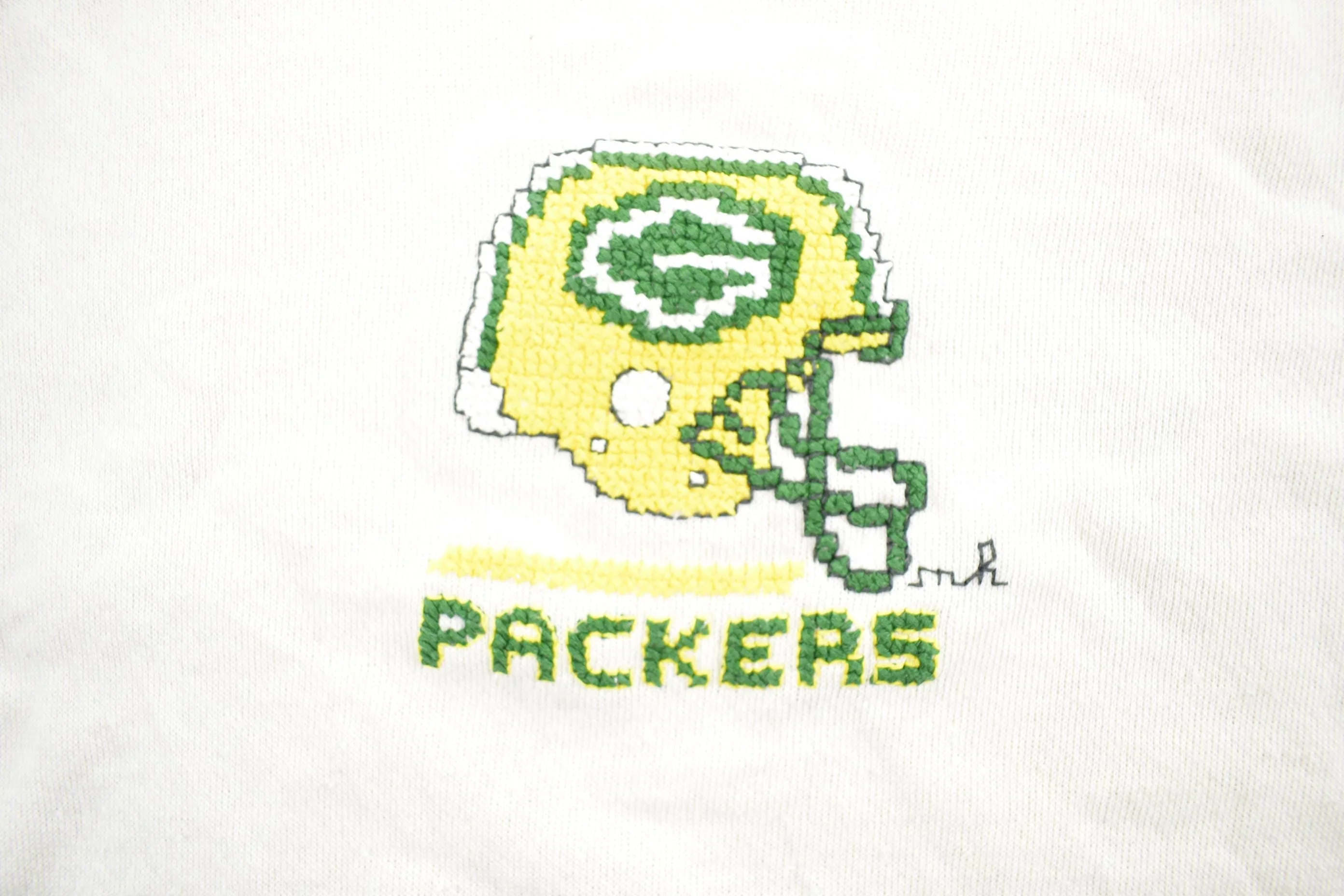 Vintage 1990s Greenbay Packers NFL Football Embroidered Crewneck Sweatshirt Men's XL - Image 3