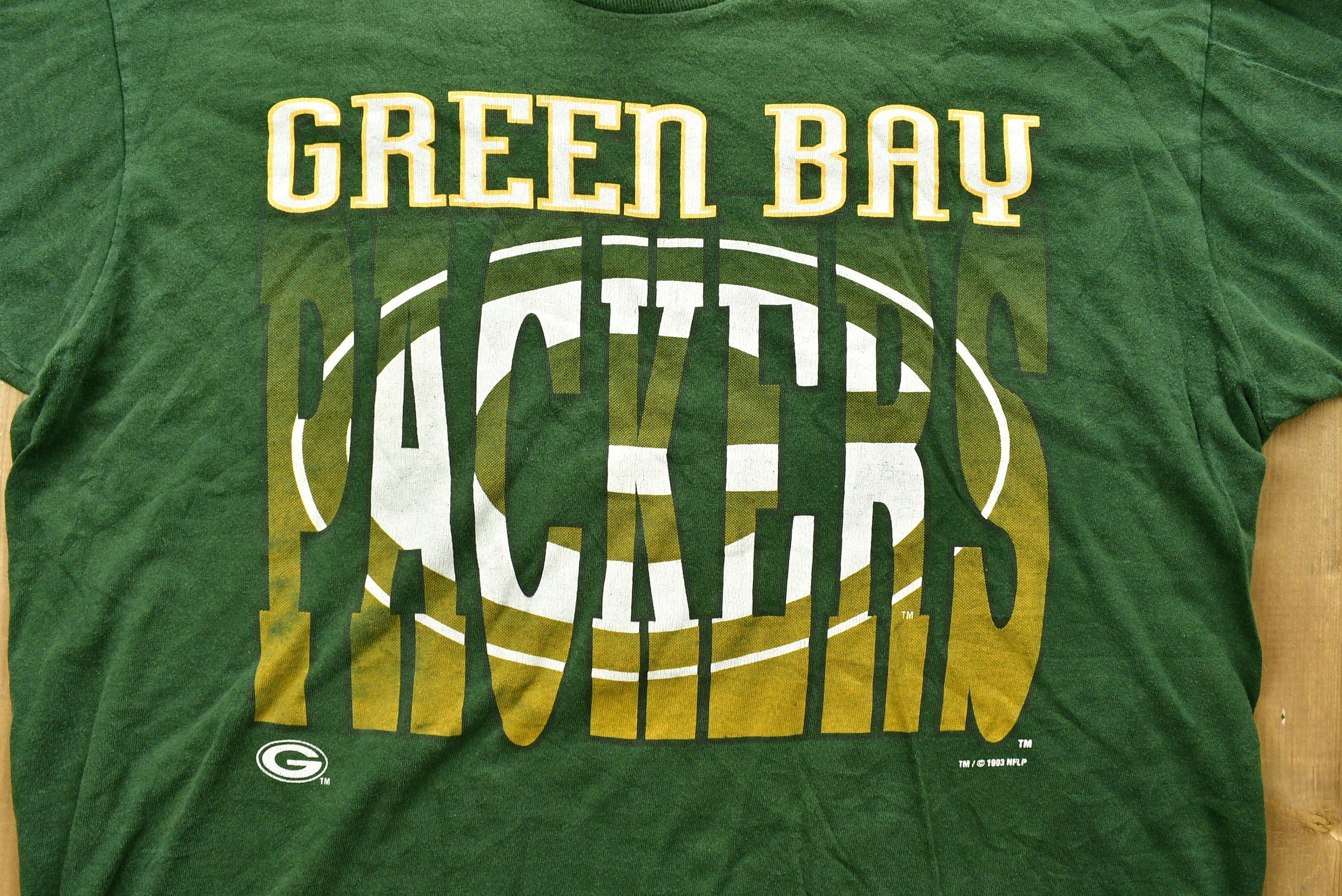 Vintage 1990s Greenbay Packers T-Shirt Men's XL - Image 3