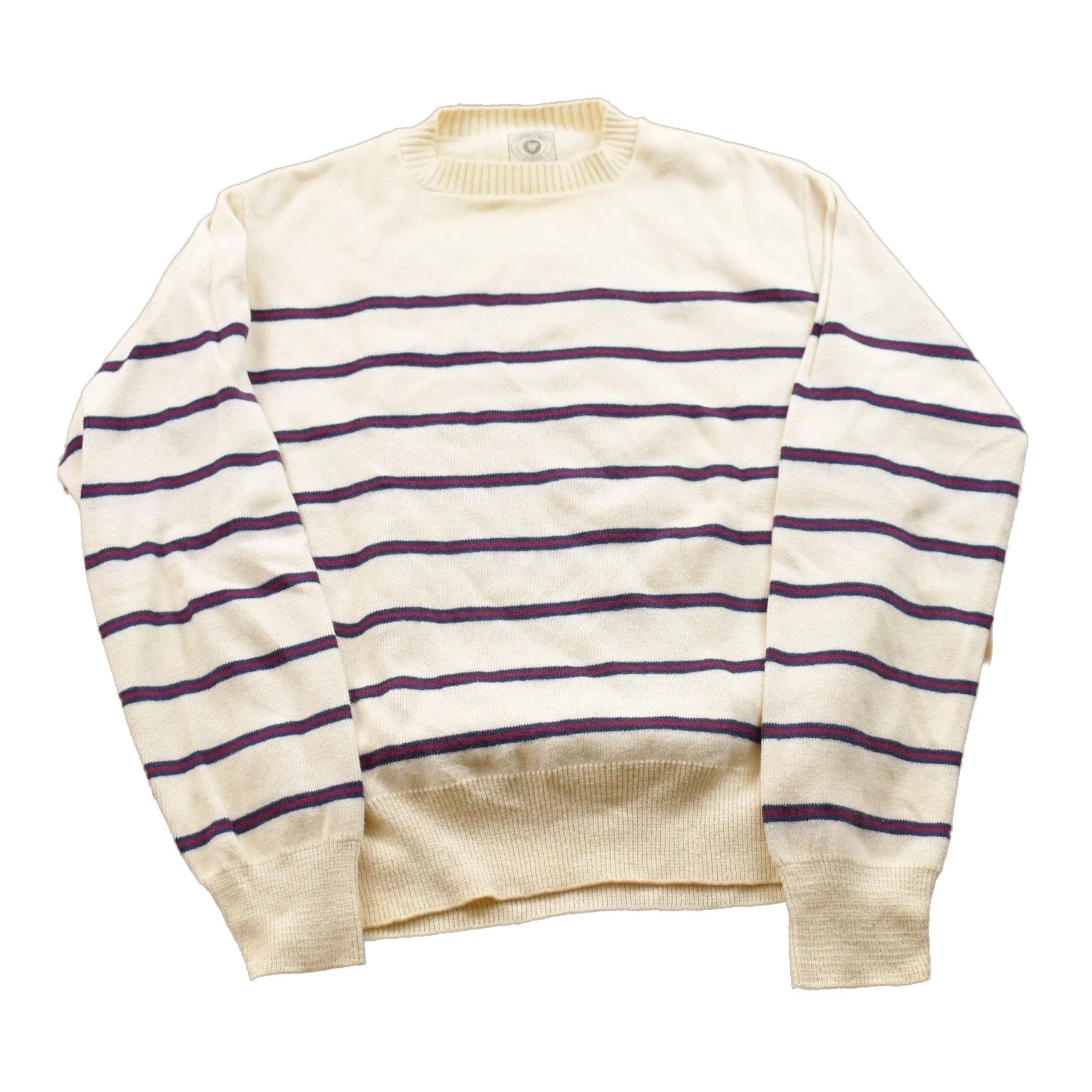 Vintage 1990s Gregory John Knitted Striped Crewneck Sweater Men's XS