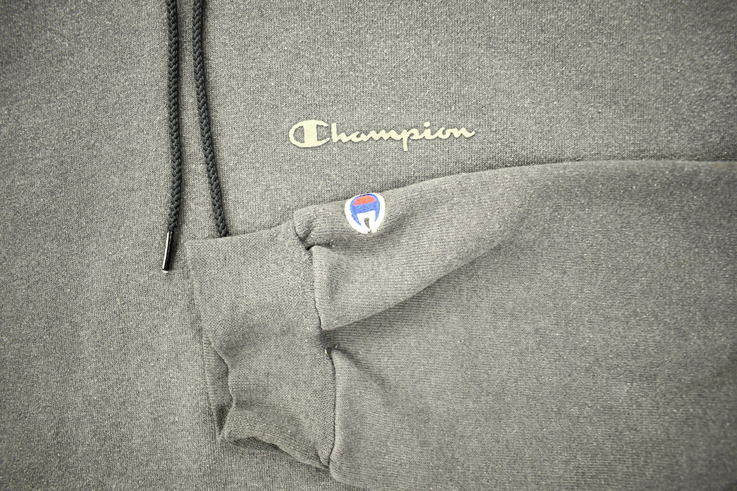 Vintage 1990s Grey Champion Sweatshirt Men's 2XL - Image 3