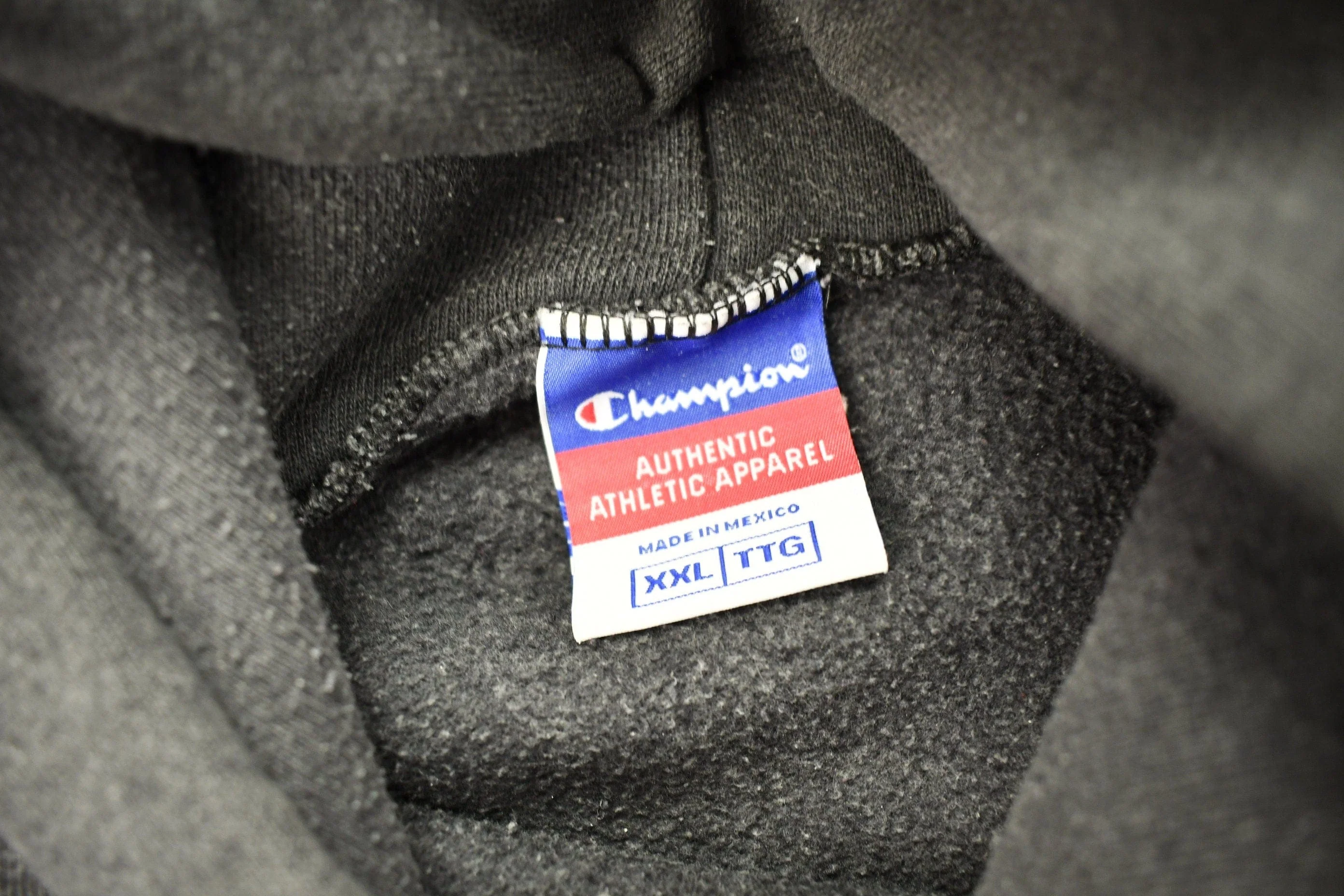 Vintage 1990s Grey Champion Sweatshirt Men's 2XL - Image 5