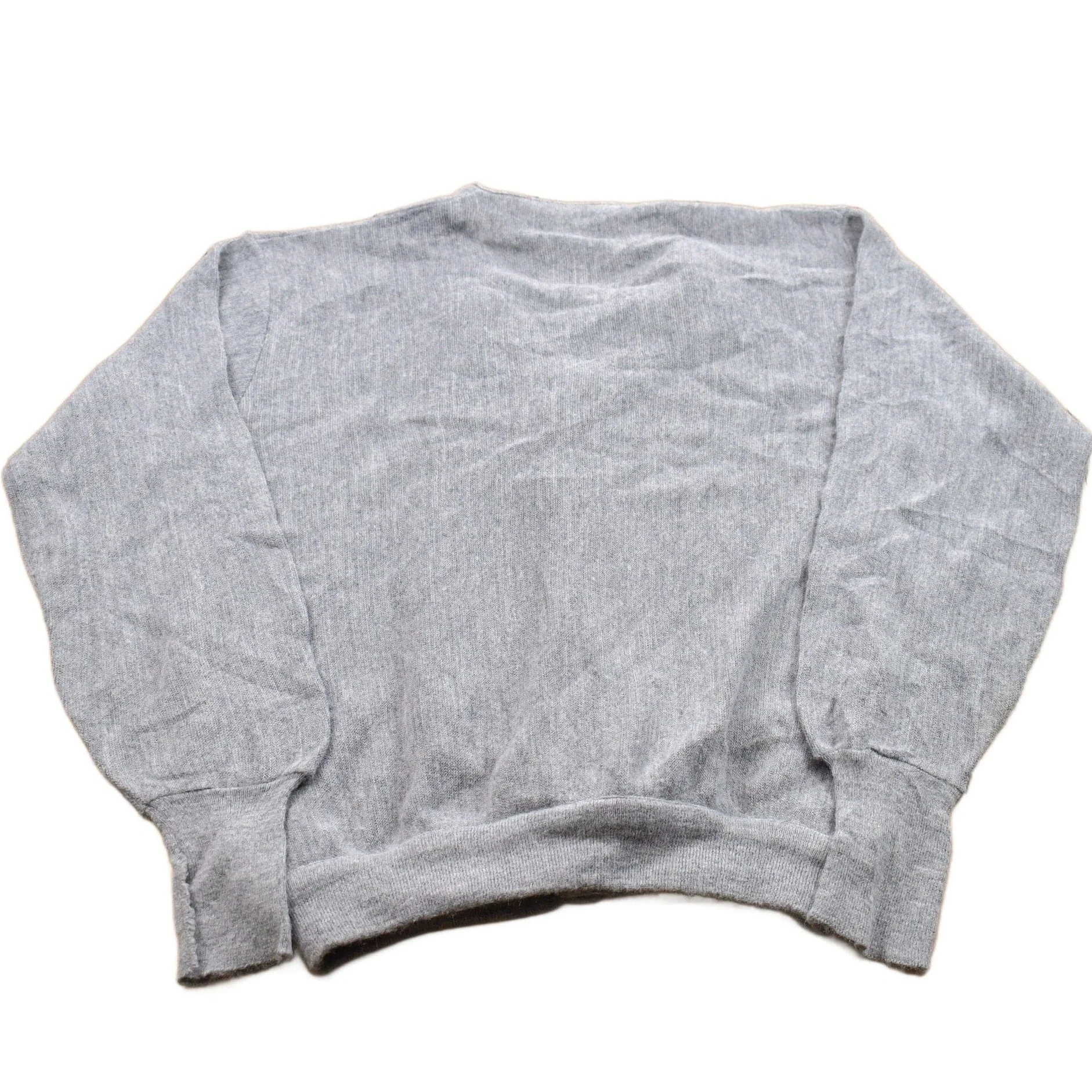 Vintage 1990s Grey Jeff Links Knit Cardigan Sweater Men's MMen's Medium - Image 2