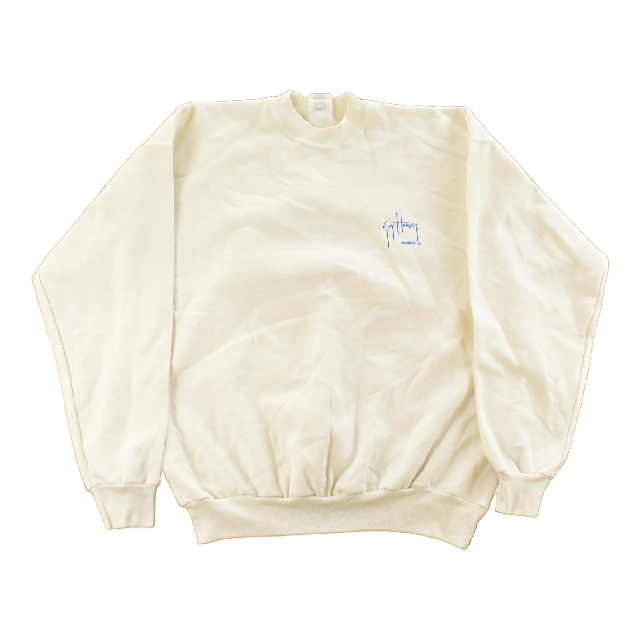 Vintage 1990s Guy Harvey Fishing Theme Crewneck Sweatshirt Men's XL - Image 2
