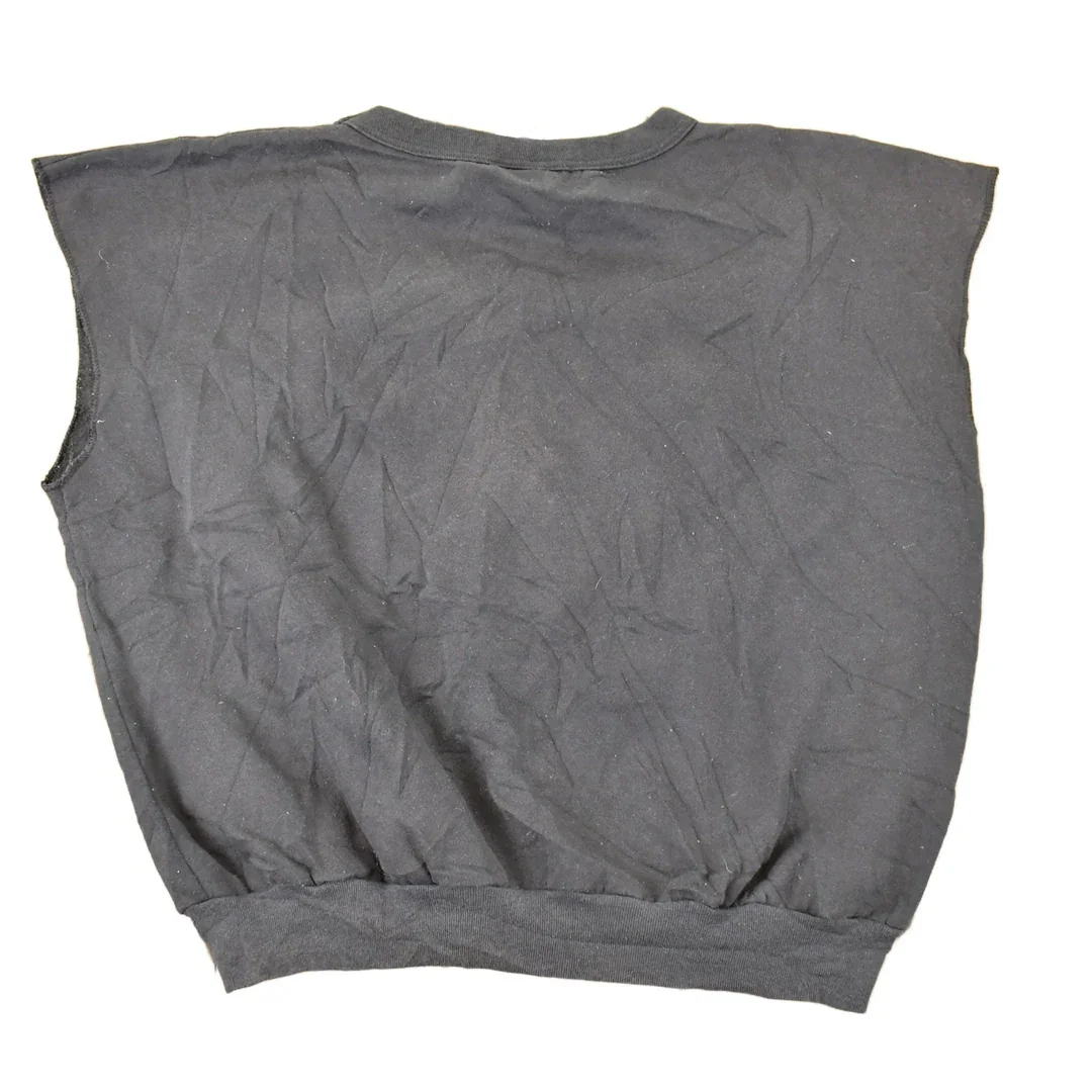 Vintage 1990s Hall Of Fame Company Sleeveless Graphic Print Crewneck Sweatshirt Men's L - Image 2