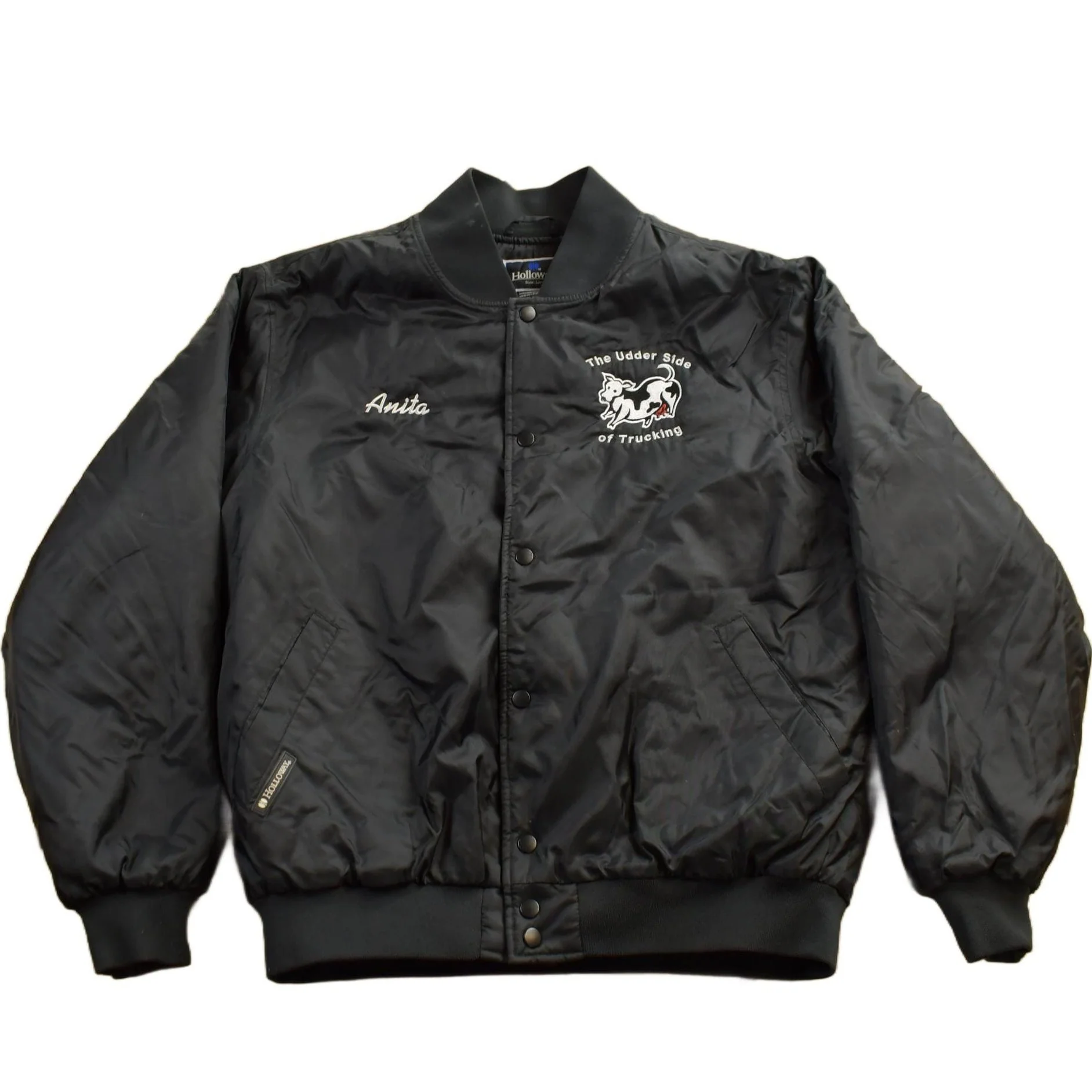 Vintage 1990s Halloway Millers Minnesota Satin Bomber Jacket Men's Large