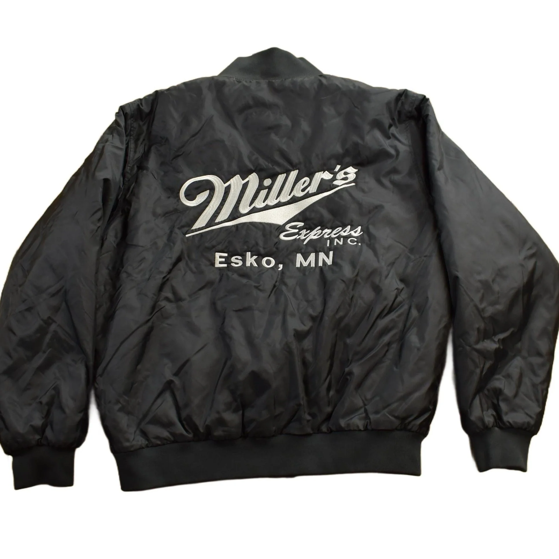 Vintage 1990s Halloway Millers Minnesota Satin Bomber Jacket Men's Large - Image 2
