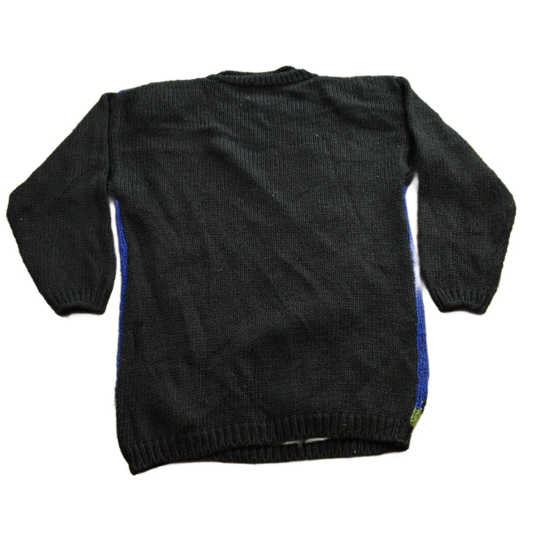 Vintage 1990s Halloween Theme Embroidered Knit Sweater Women's S - Image 2