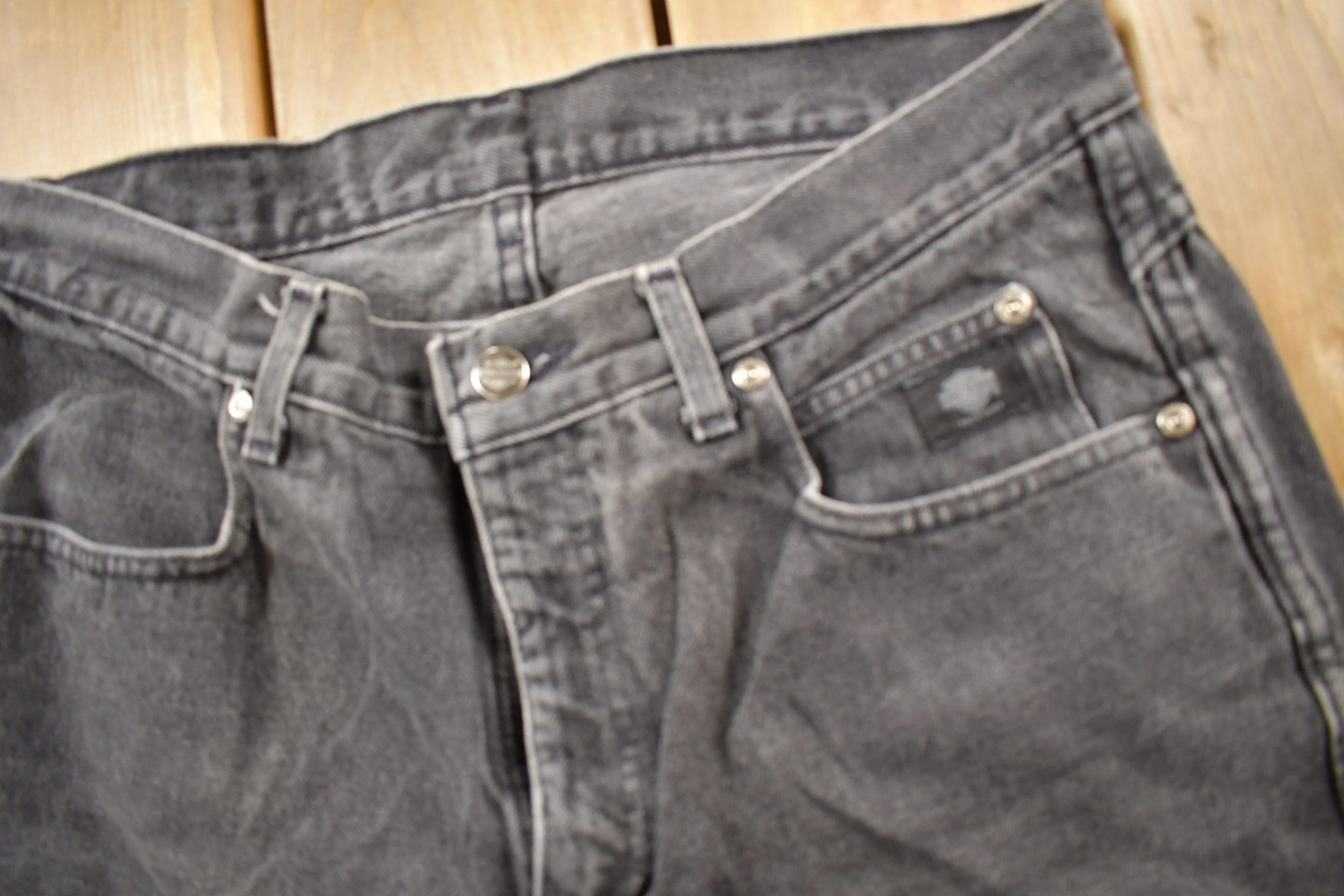 Vintage 1990s Harley Davidson Denim Jeans Men's 32 x 31 - Image 5