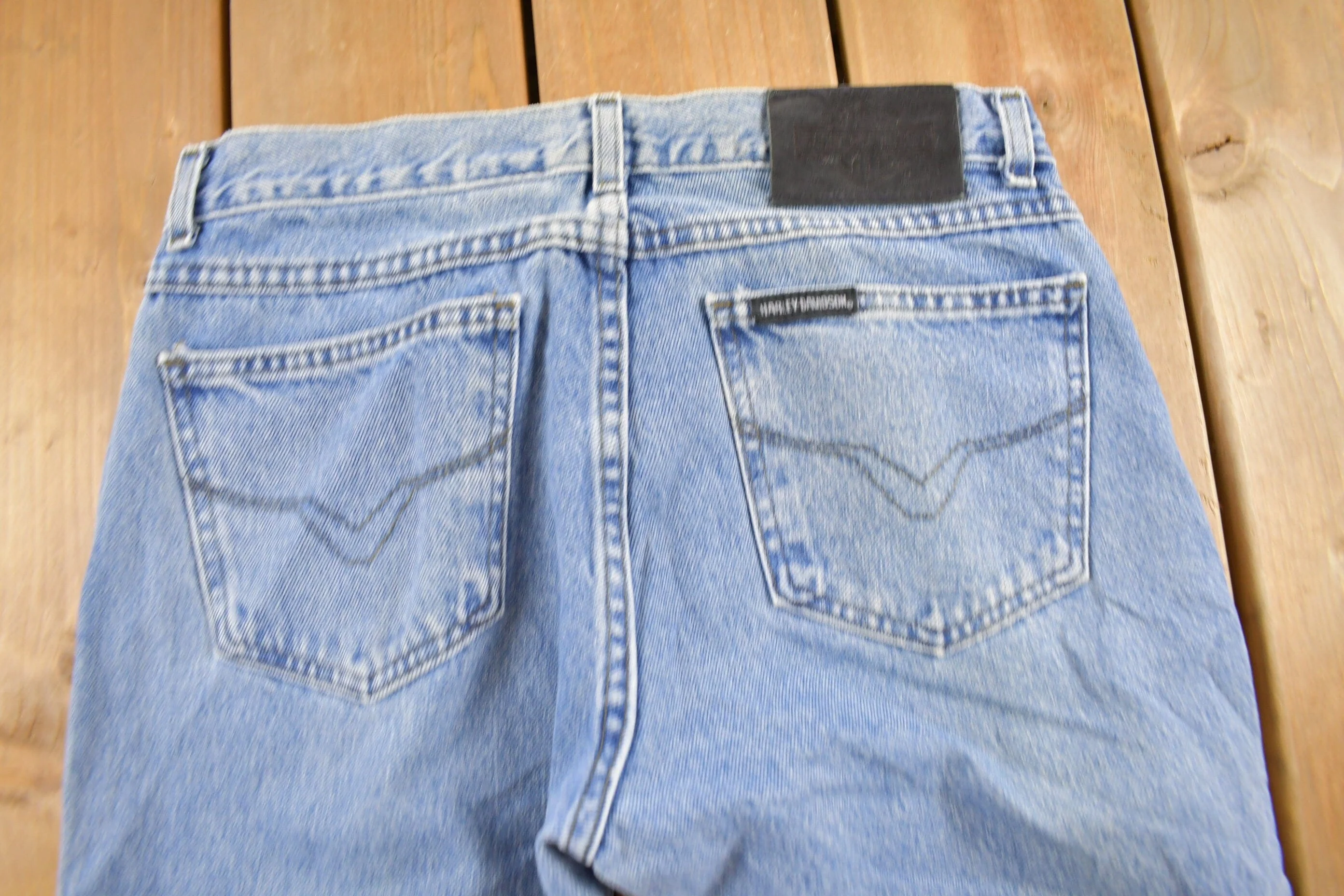 Vintage 1990s Harley Davidson Denim Jeans Women's 30 x 30 - Image 4