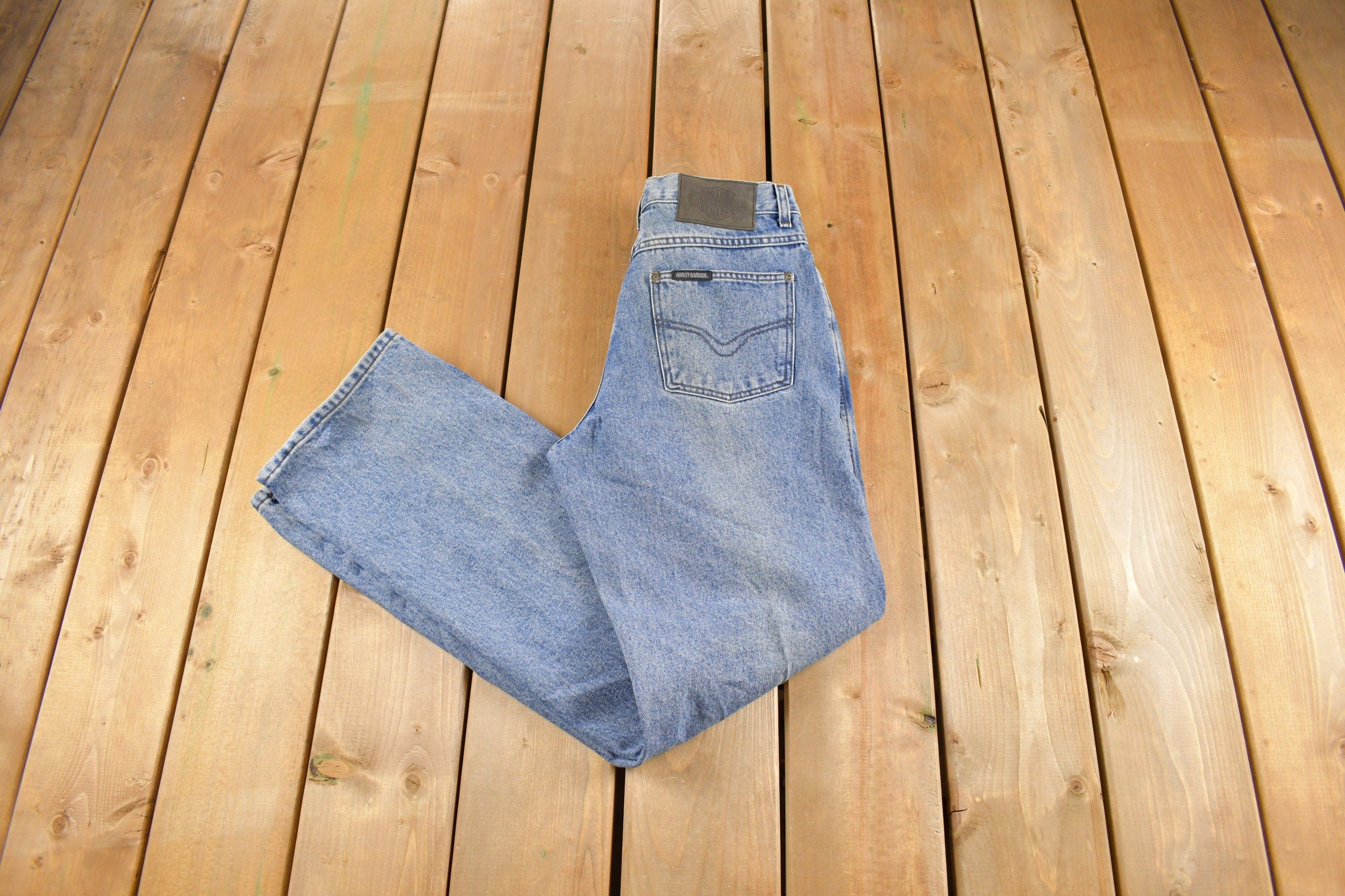 Vintage 1990s Harley Davidson Denim Jeans Women's 30 x 32 - Image 3