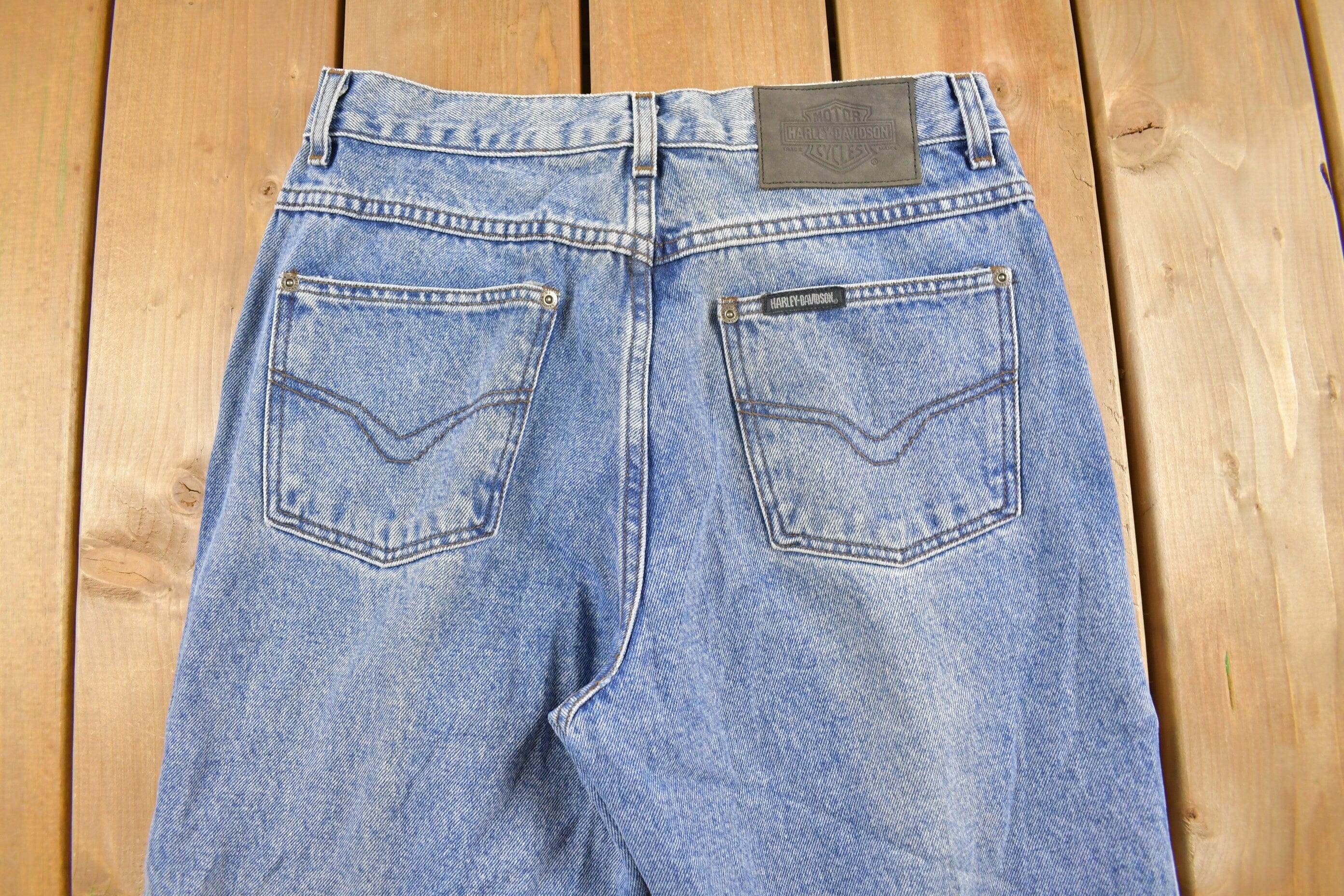 Vintage 1990s Harley Davidson Denim Jeans Women's 30 x 32 - Image 4