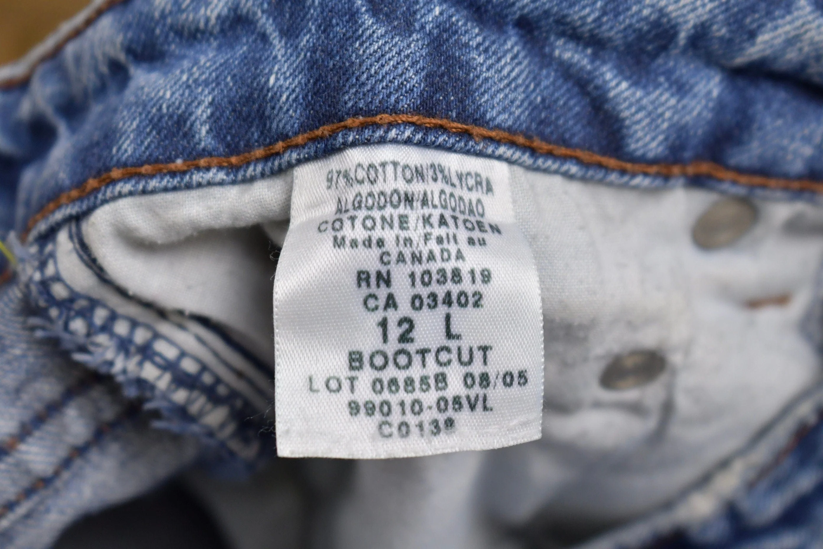 Vintage 1990s Harley Davidson Mid Wash Denim Jeans Men's 32 x 33 - Image 8