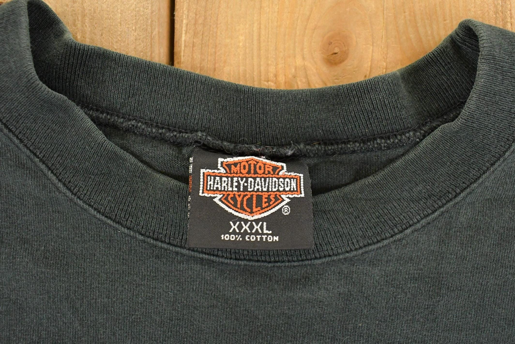 Vintage 1990s Harley Davidson Motorcycles Long Sleeve T-Shirt Men's 3XL - Image 5
