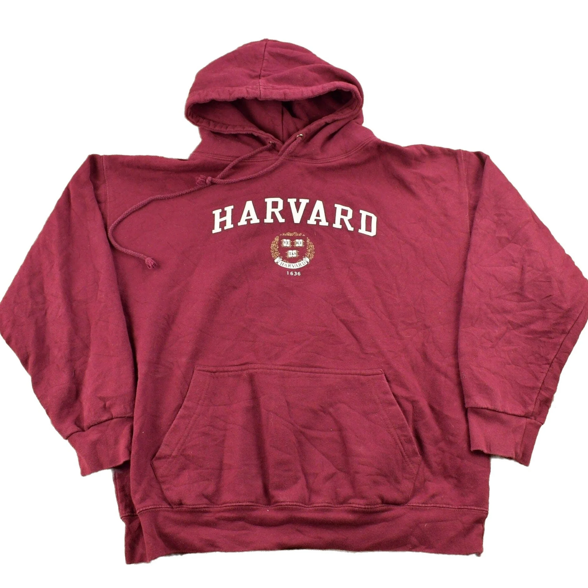 Vintage 1990s Harvard University Collegiate Hoodie Men's Medium