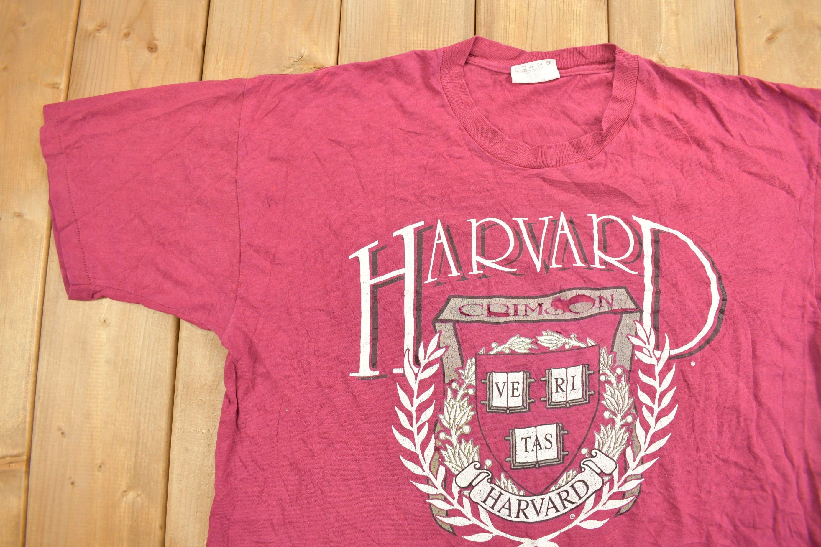 Vintage 1990s Harvard University Collegiate T-Shirt Men's XL - Image 3
