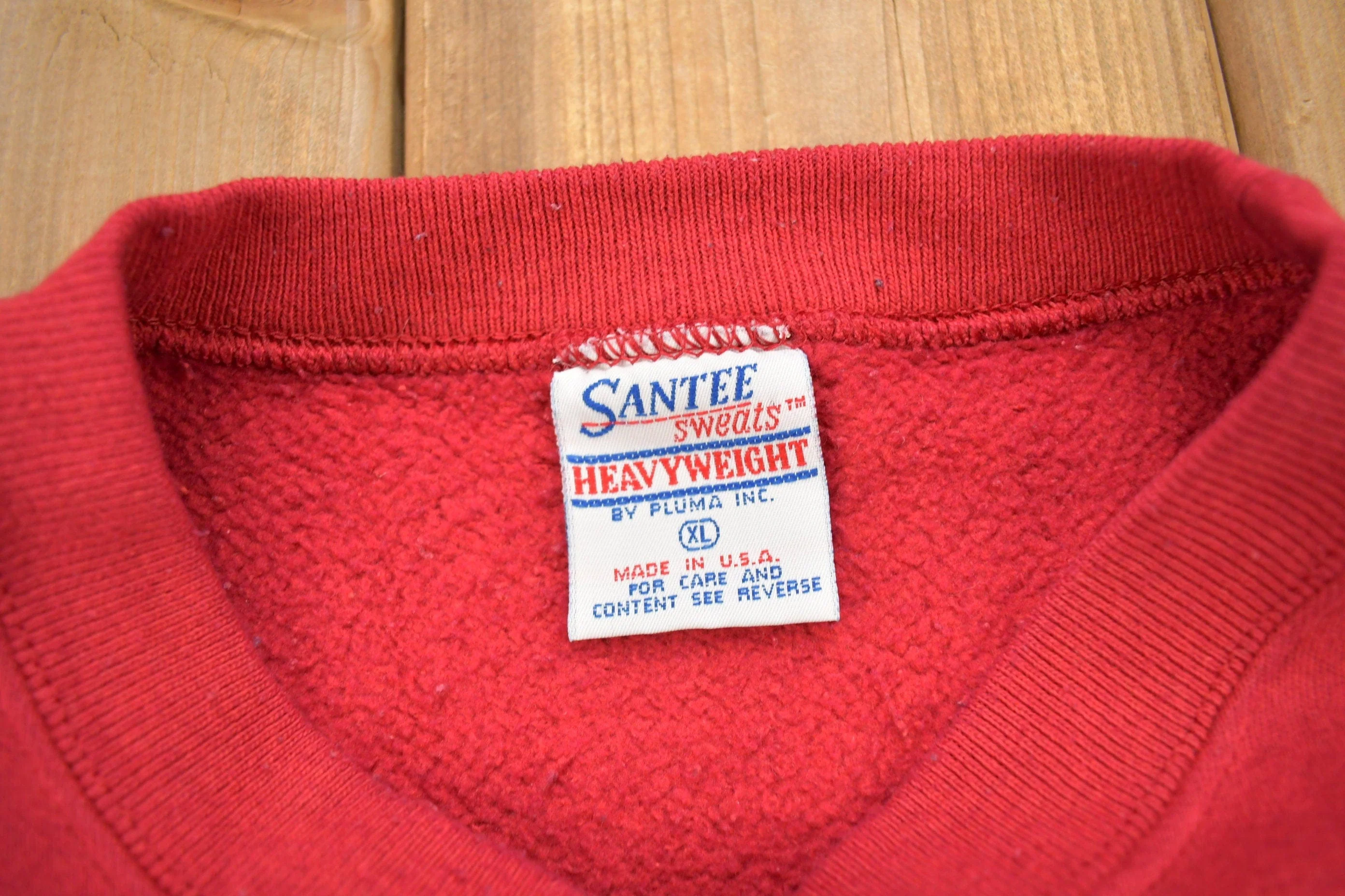Vintage 1990s Harvard University Crimson Collegiate Heavy Weight Crewneck Men's XL - Image 5