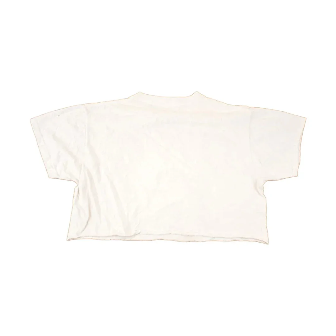 Vintage 1990s Harvard Veritas Collegiate T-Shirt Women's XL Cropped - Image 2