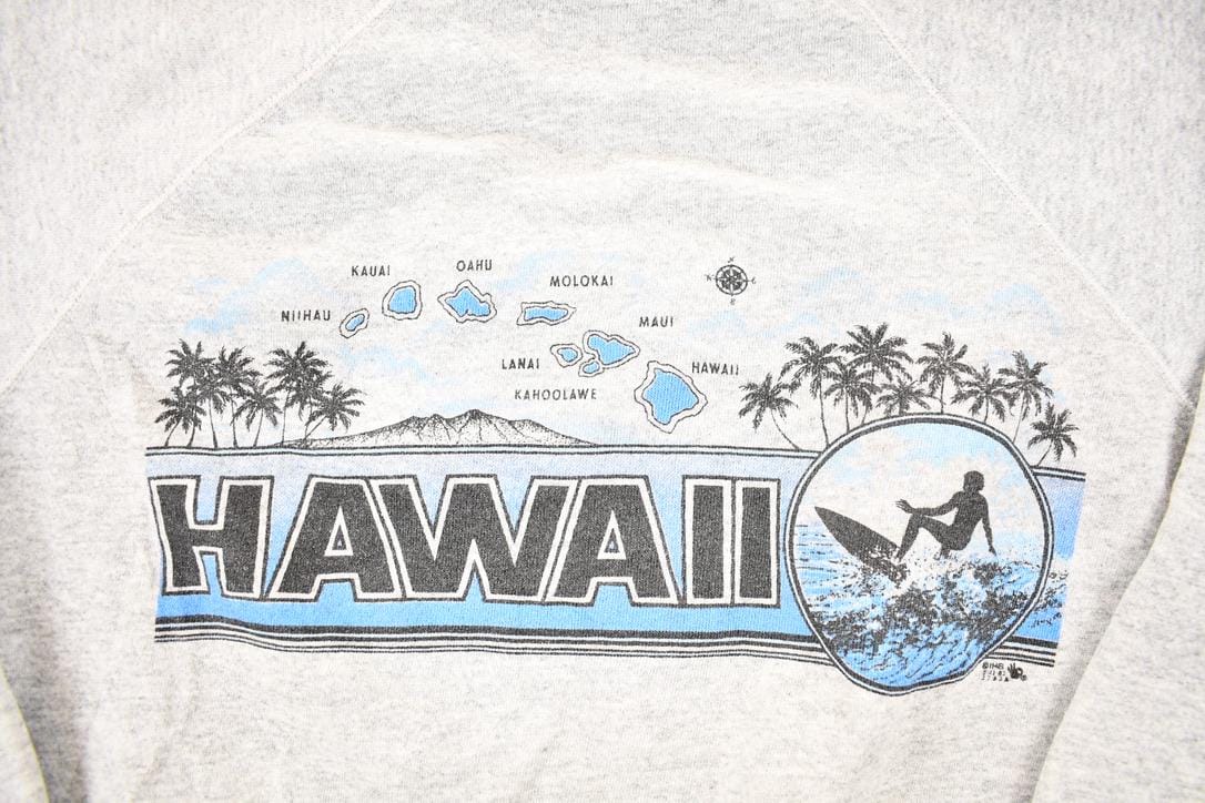 Vintage 1990s Hawaii Souvenir Crewneck Sweatshirt Men's L - Image 3