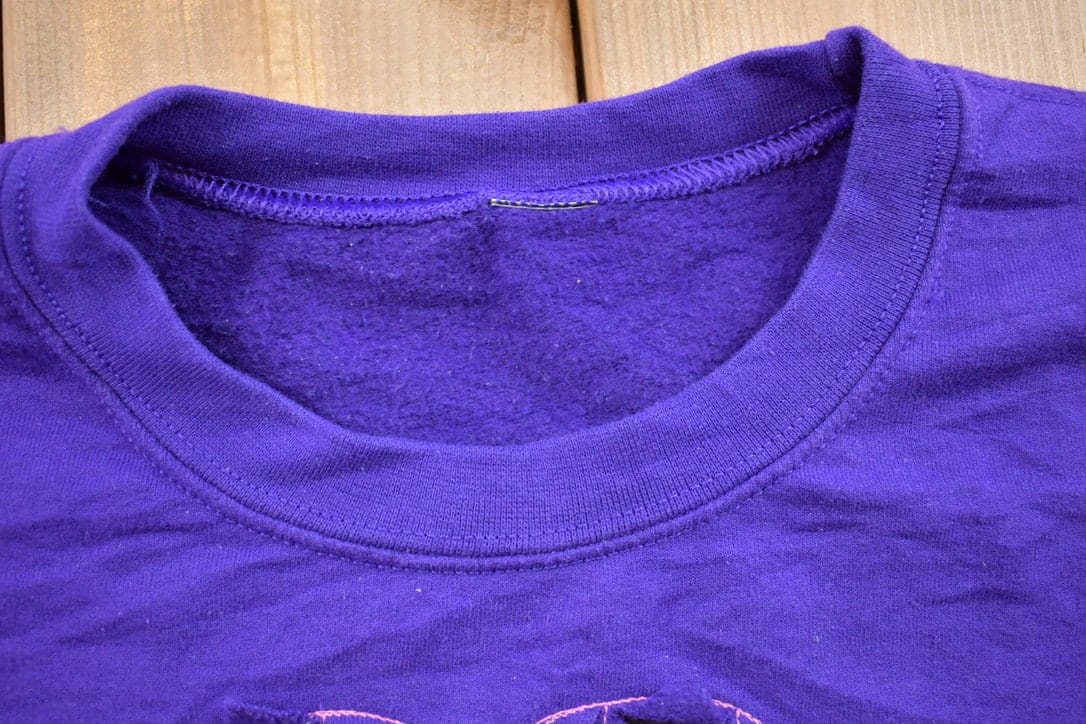 Vintage 1990s Heart Theme Crewneck Sweater Men's 2XL - Image 3