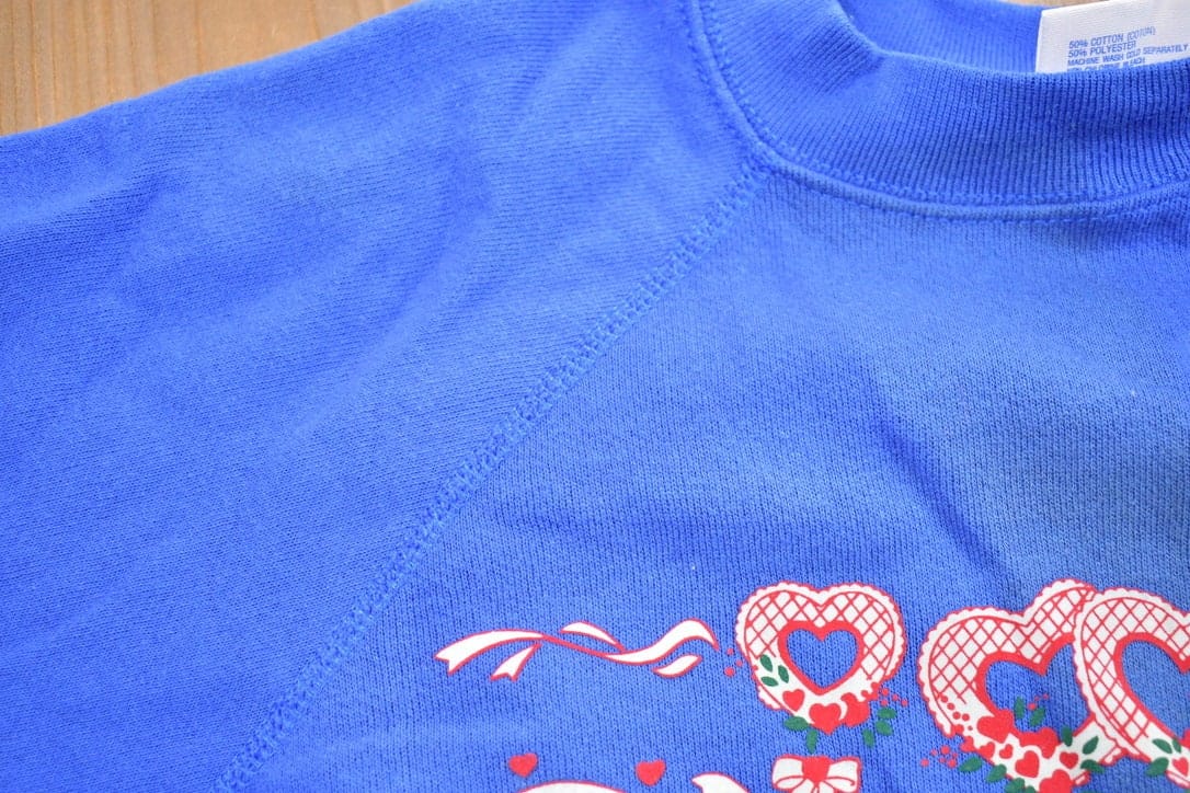 Vintage 1990s Heart Theme Crewneck Sweater Men's XL - Image 5