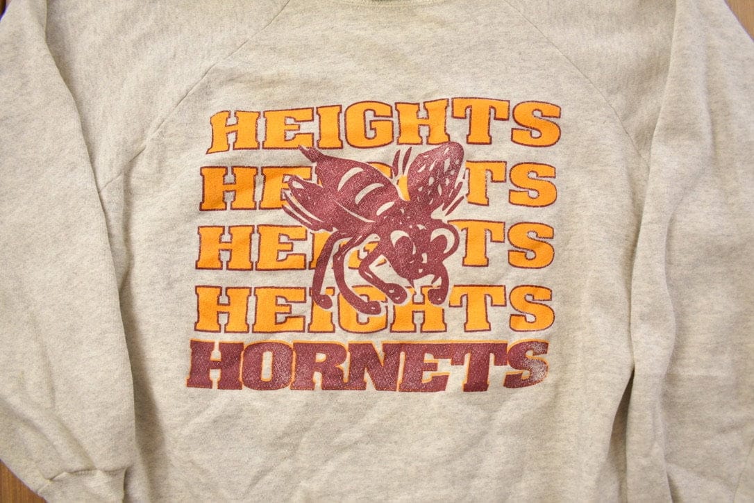 Vintage 1990s Heights Hornets Crewneck Sweatshirt Men's Large - Image 3