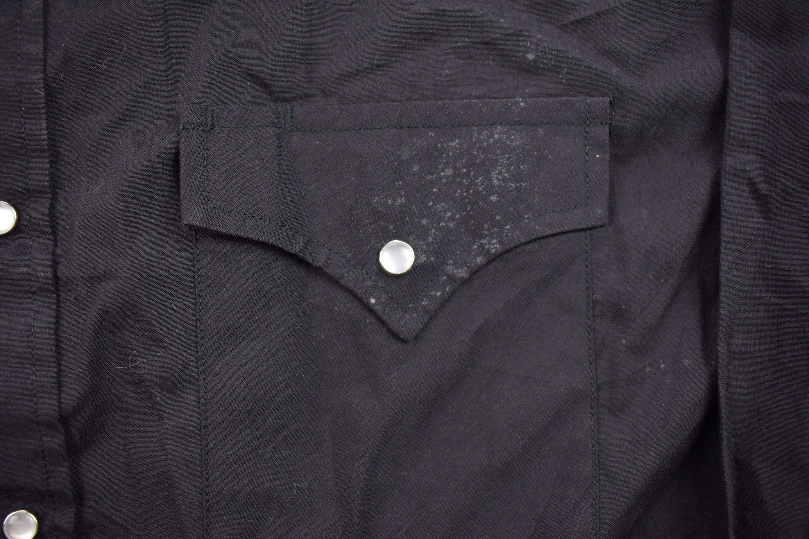 Vintage 1990s High Noon Double Breast Flower Western Style Button Up Shirt Women's S - Image 3
