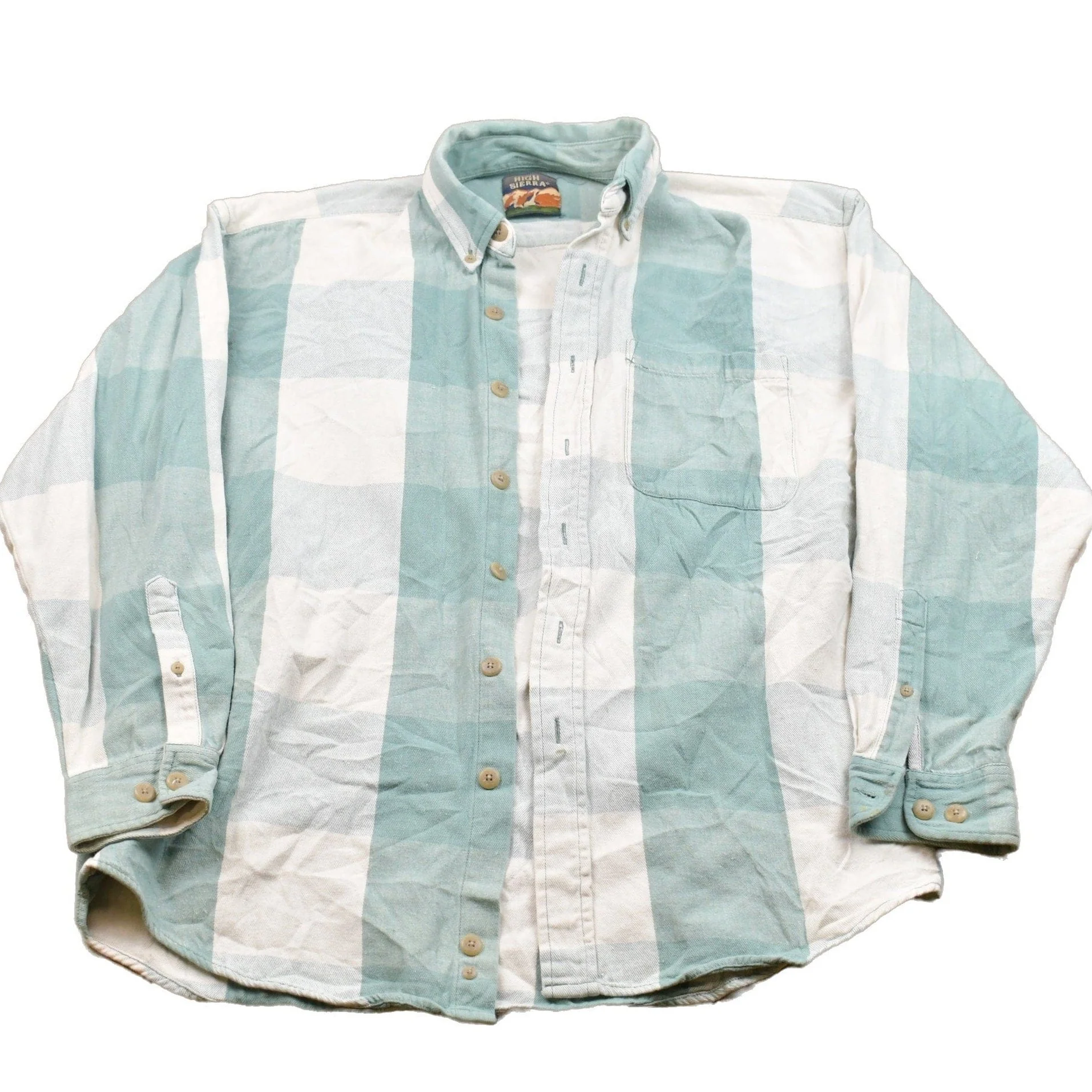 Vintage 1990s High Sierra Plaid Button Up Shirt Men's Large