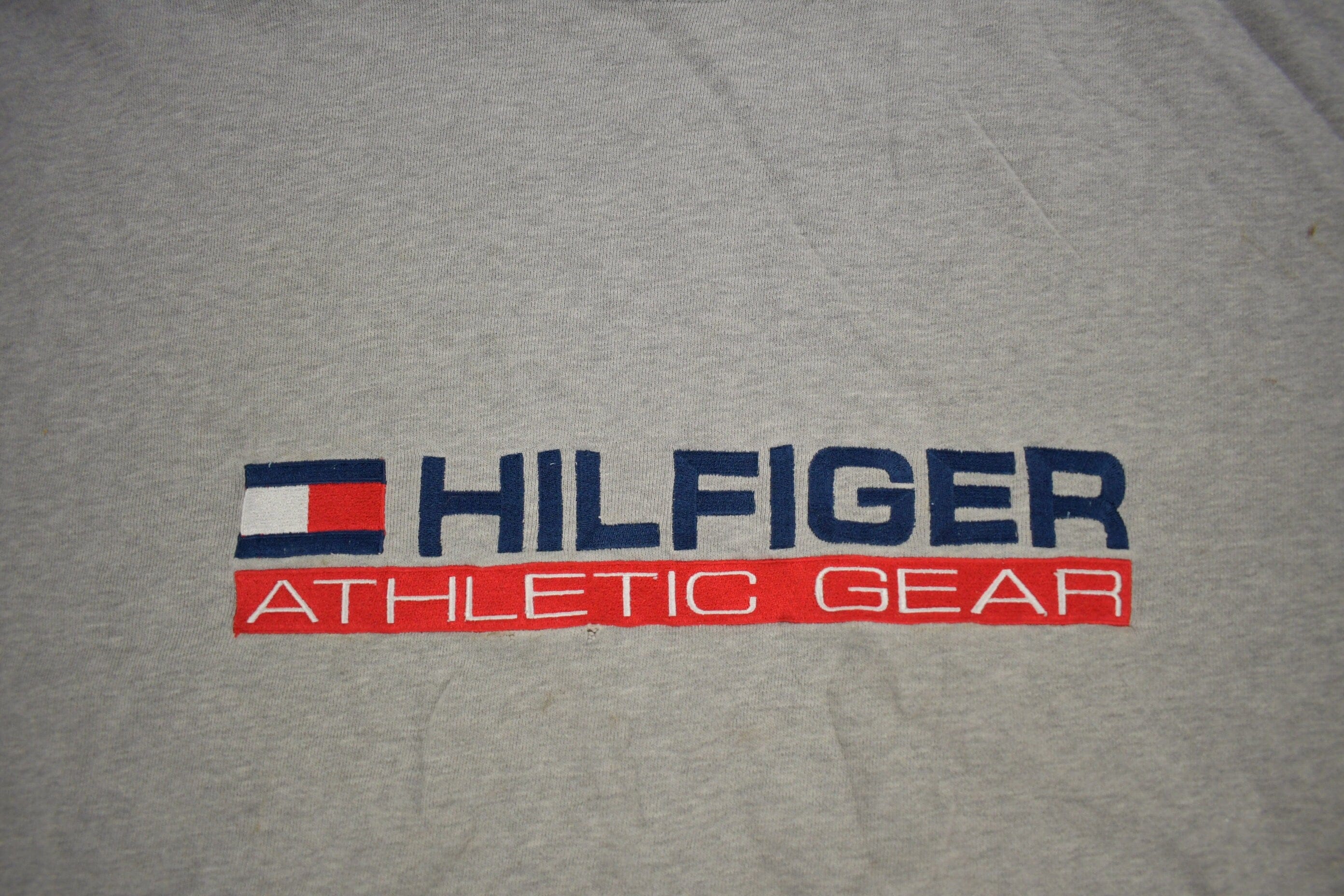 Vintage 1990s Hilfiger Athletic Gear Crewneck Sweatshirt Men's 2XL - Image 7