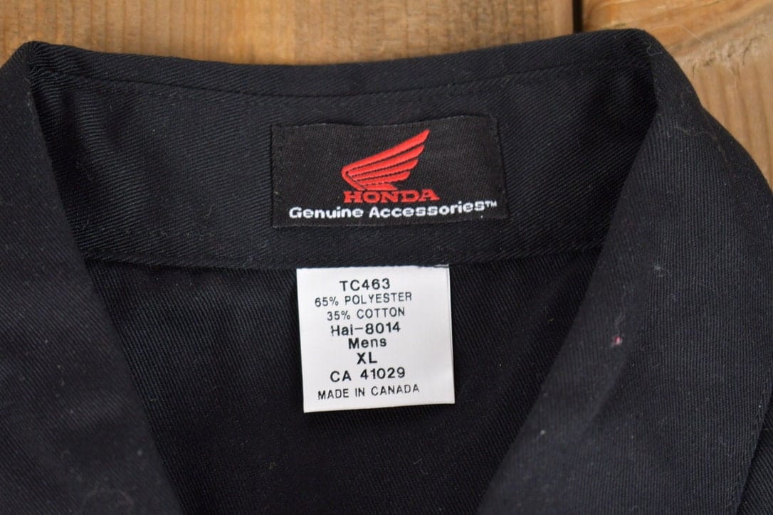 Vintage 1990s Honda Accessories Button Up Shirt Men's 2XL - Image 3