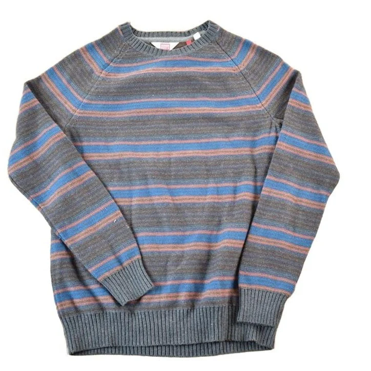 Vintage 1990s Hudson North Knit Abstract Pattern Crewneck Sweater Mens S
