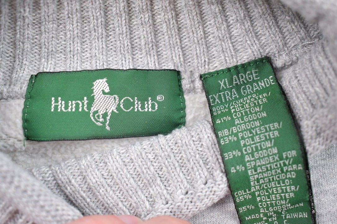 Vintage 1990s Hunt Club Turtleneck Sweatshirt Men's XL - Image 3