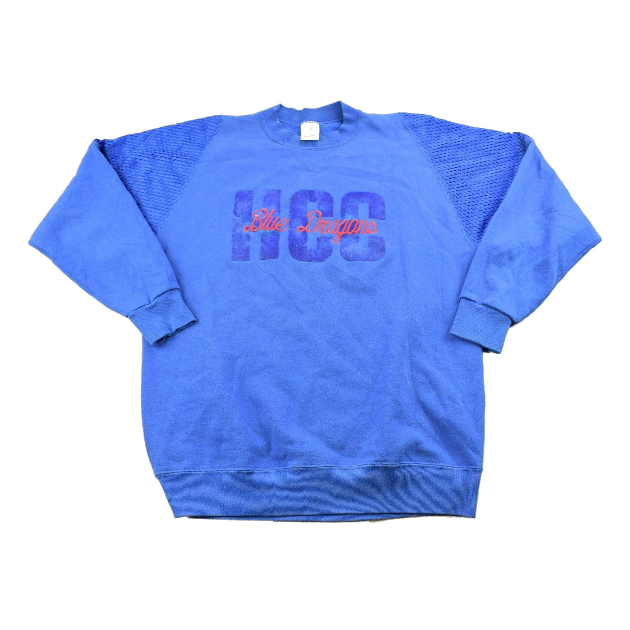 Vintage 1990s Hutchinson Blue Dragons Collegiate Crewneck Men's XL
