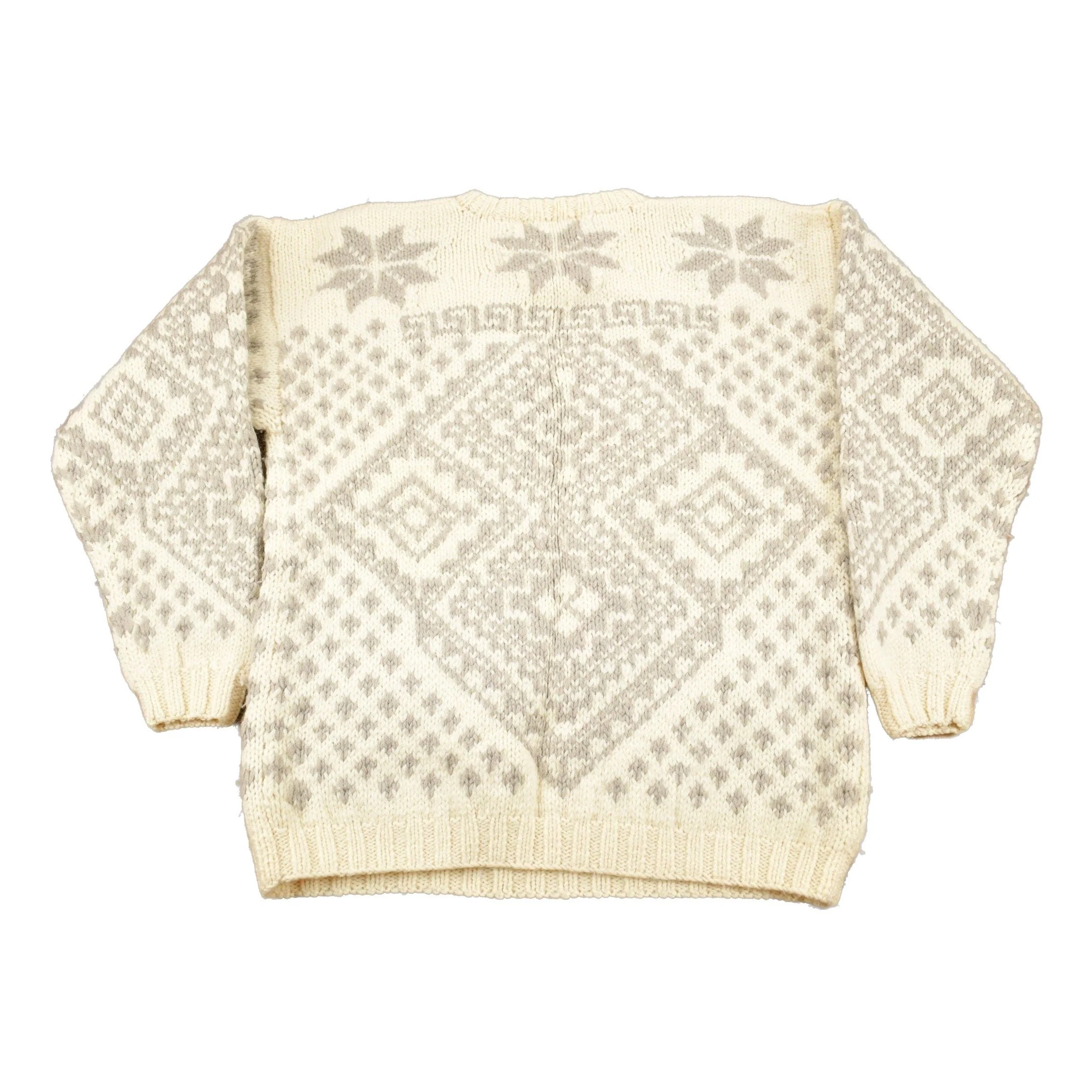 Vintage 1990s Iarazzia Winter Theme Knit Crewneck Sweater Men's Medium - Image 2
