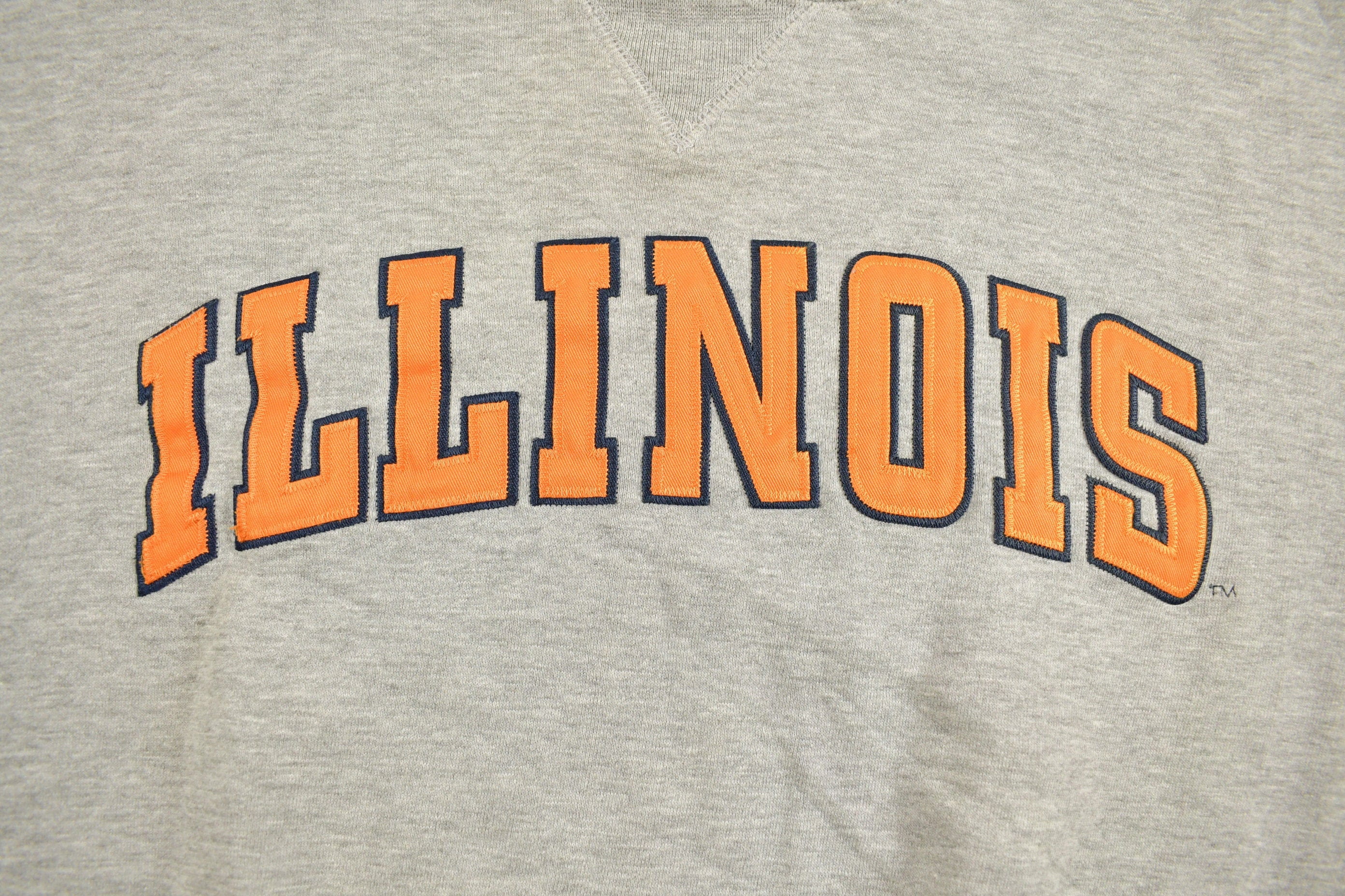 Vintage 1990s Illinois Champs Collegiate Crewneck Men's 2XL - Image 4