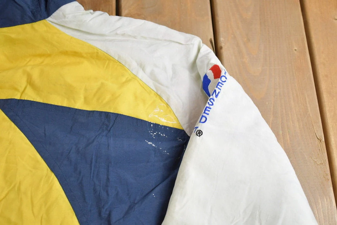 Vintage 1990s Indiana Pacers NBA Logo Athletic Shark Tooth Jacket - Image 8