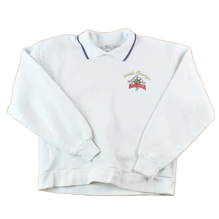 Vintage 1990s Inside Passage Alaska Crewneck Sweatshirt Men's Medium