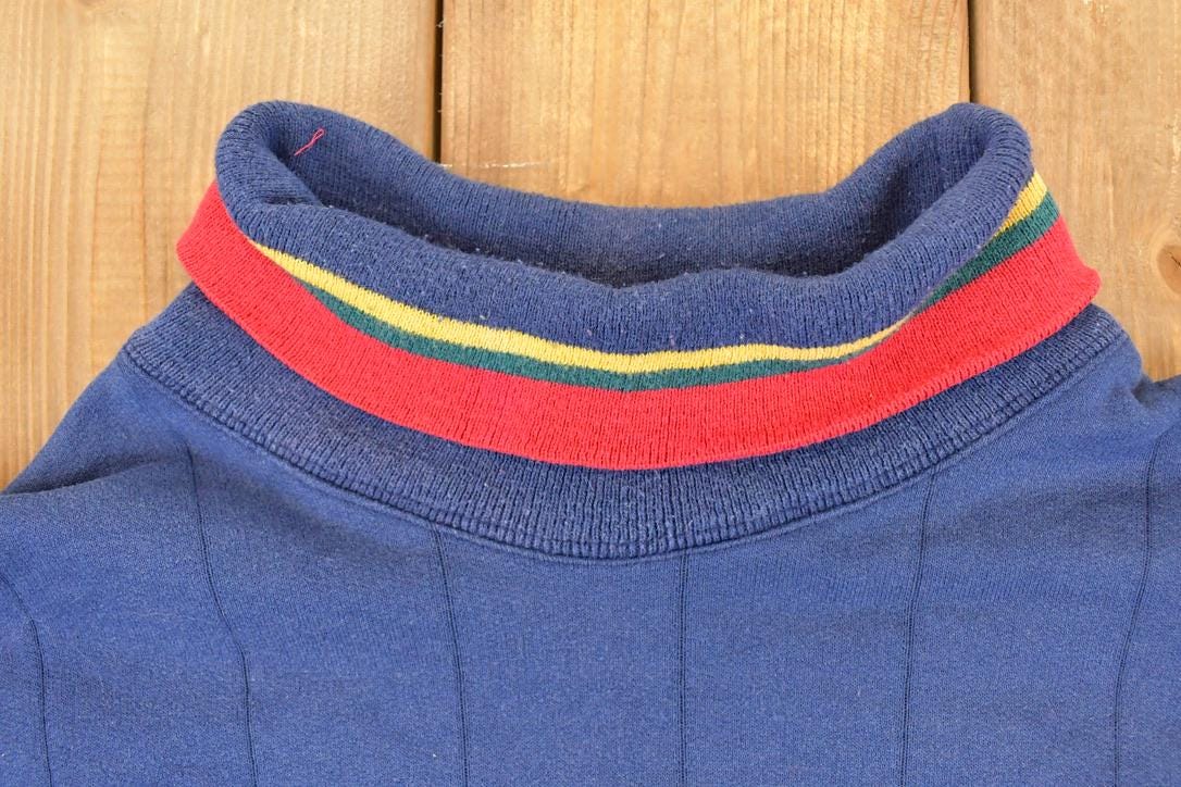 Vintage 1990s International Sport Embroidered Crest Logo Crewneck Sweatshirt Mens L - Image 4